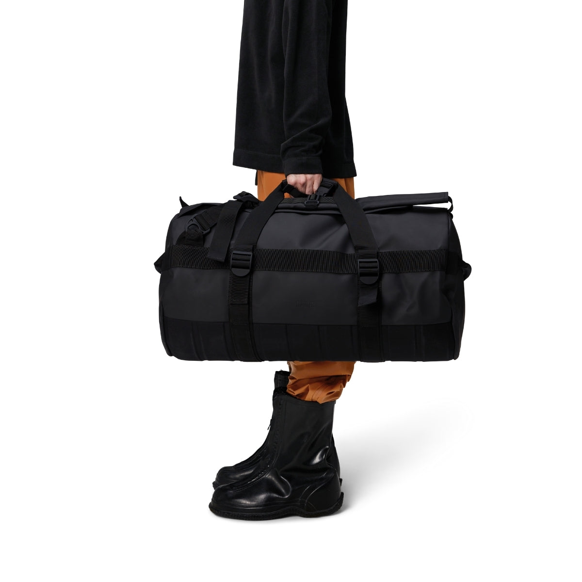 Rains Texel Duffel Bag in Black