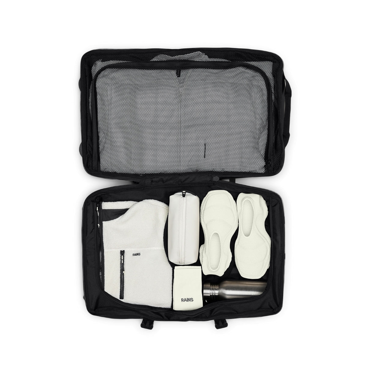 Rains Texel Check-in Bag in Black
