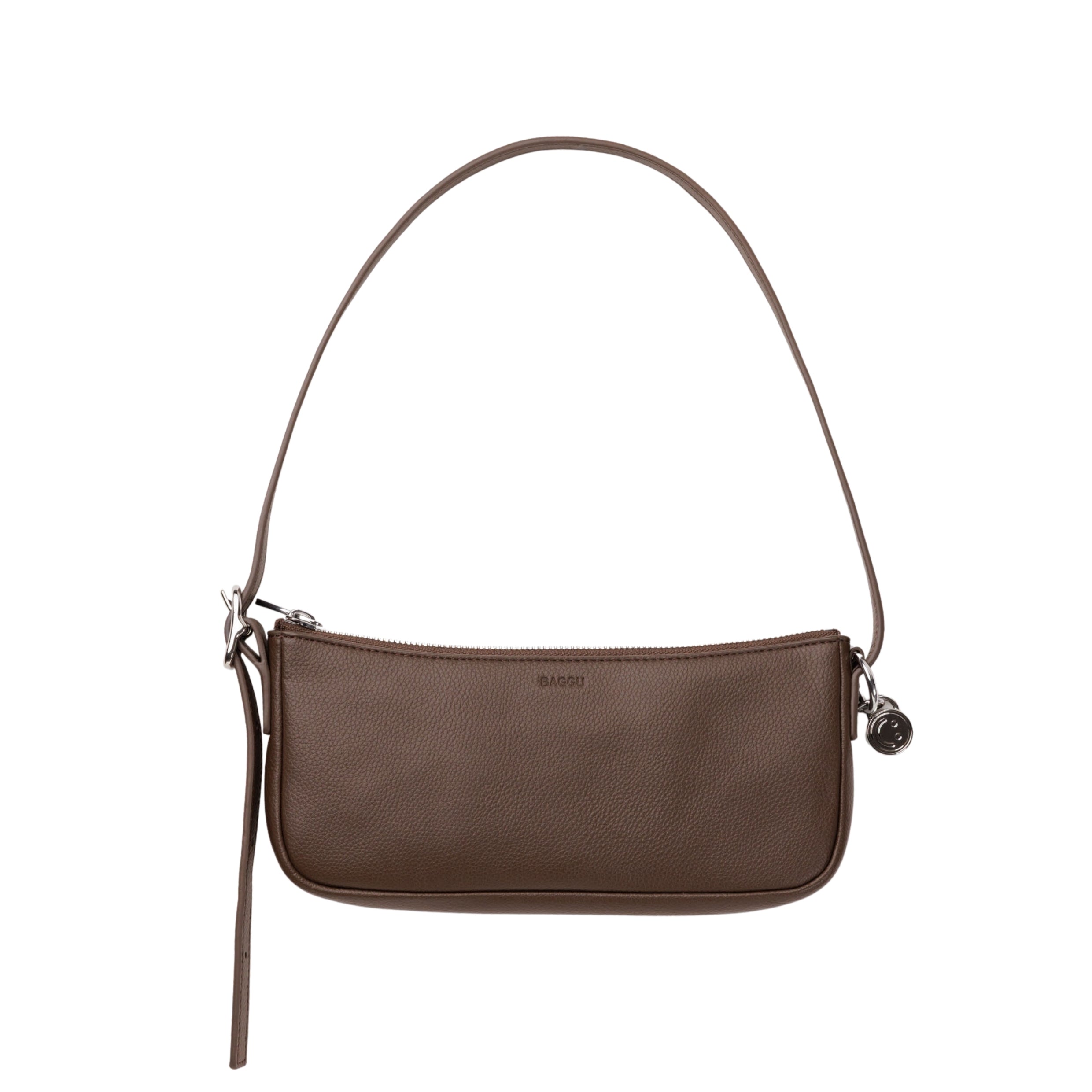 Baggu Recycled Leather Pochette in Brown