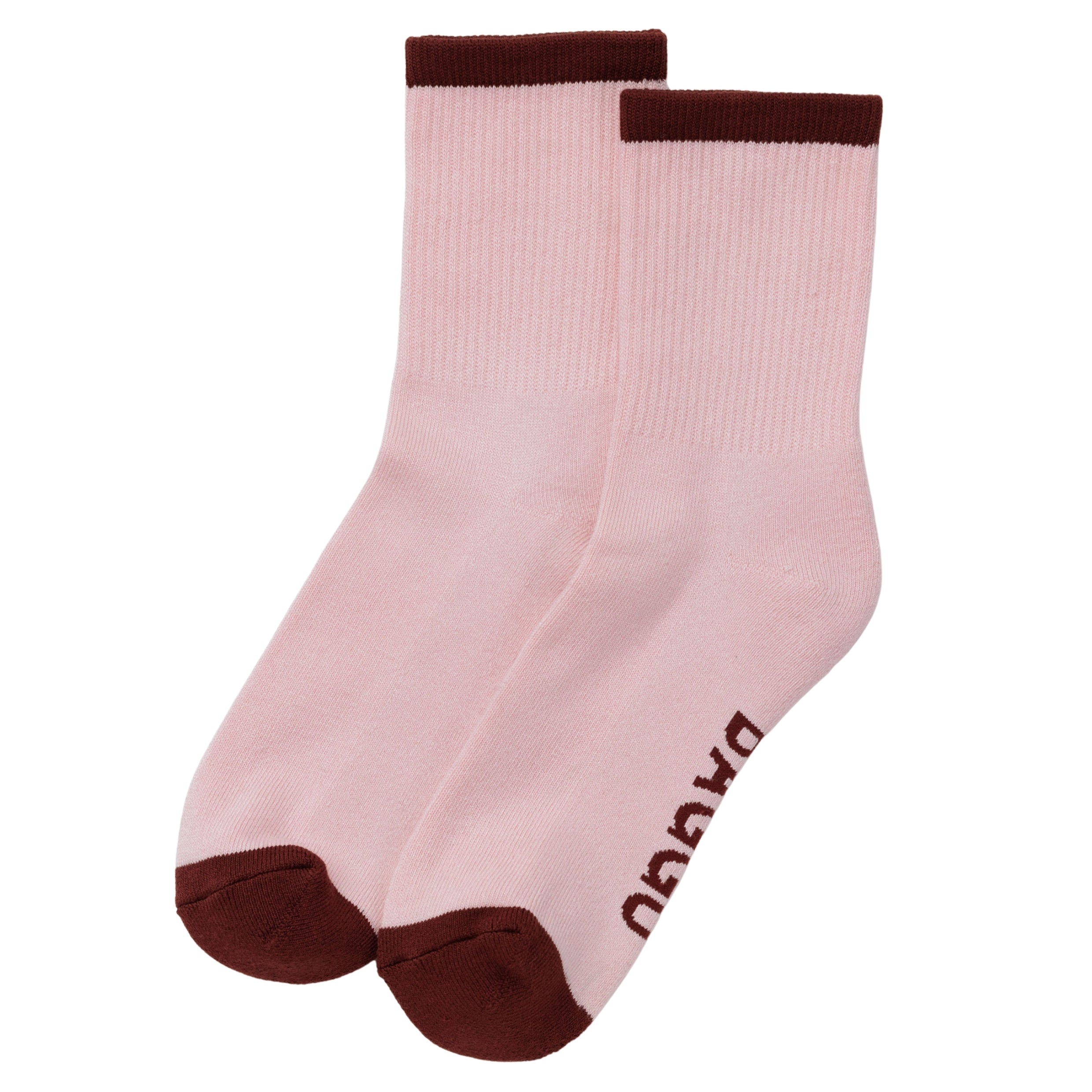 Baggu Ribbed Sock in Blush Mix