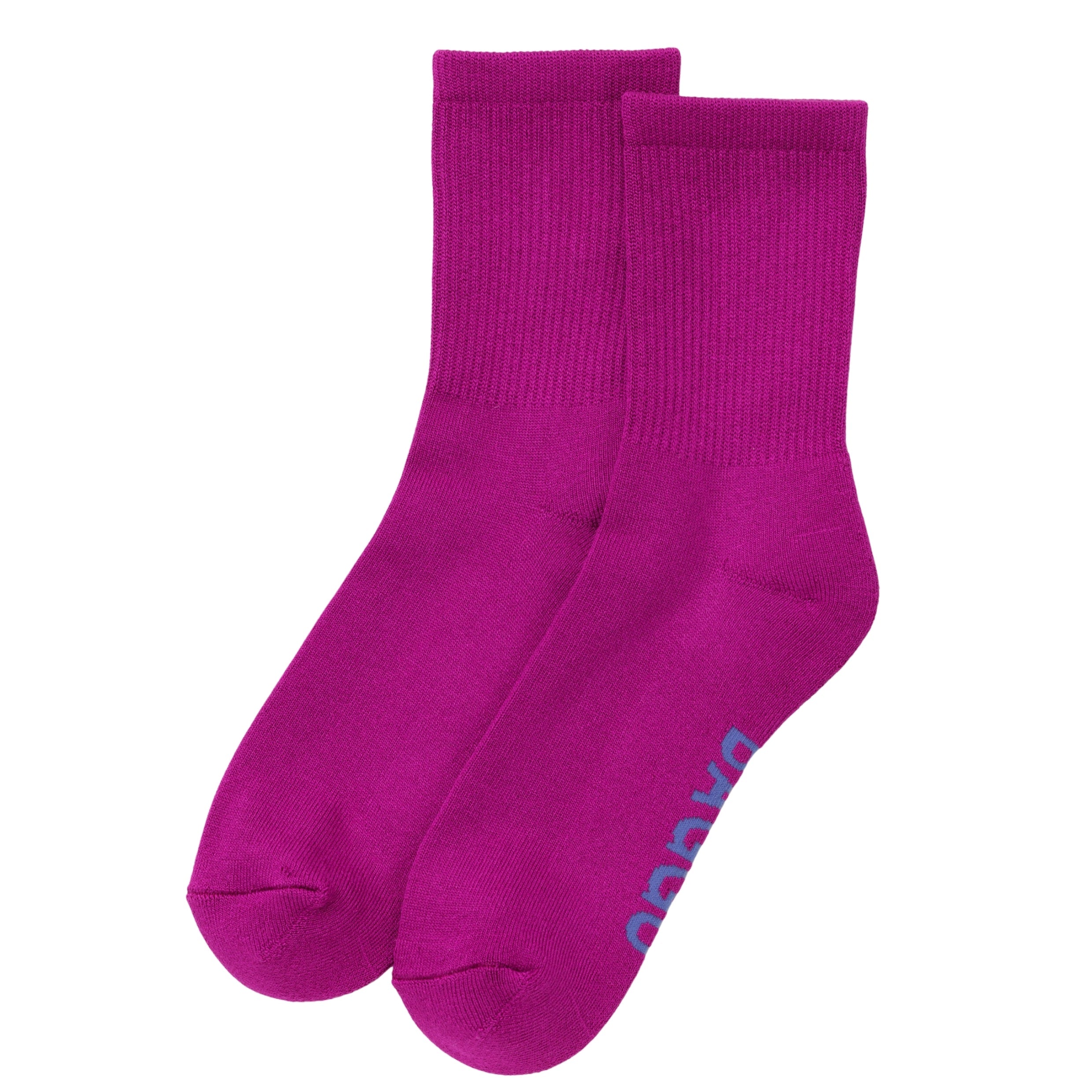 Baggu Ribbed Sock in Deep Fuchsia