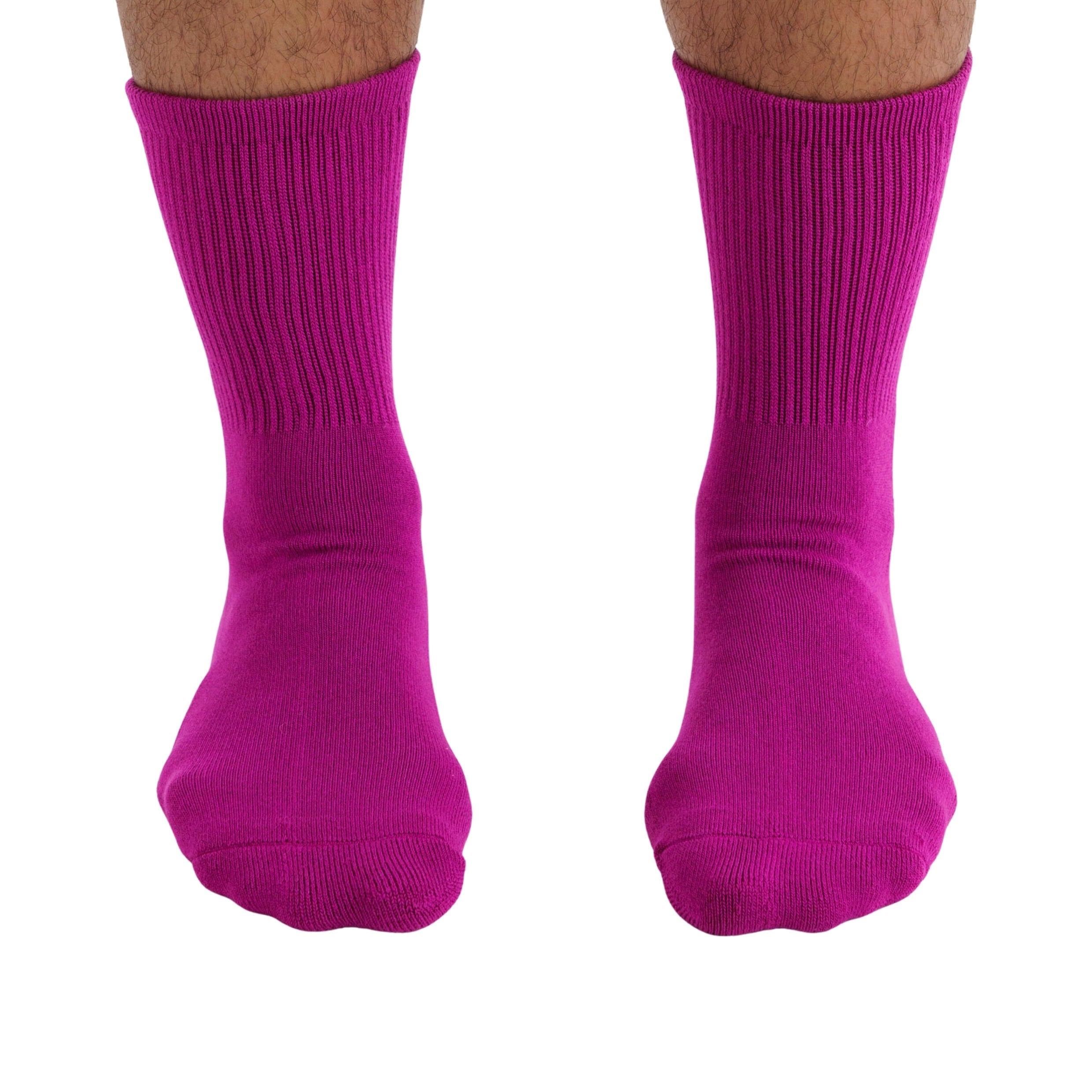 Baggu Ribbed Sock in Deep Fuchsia