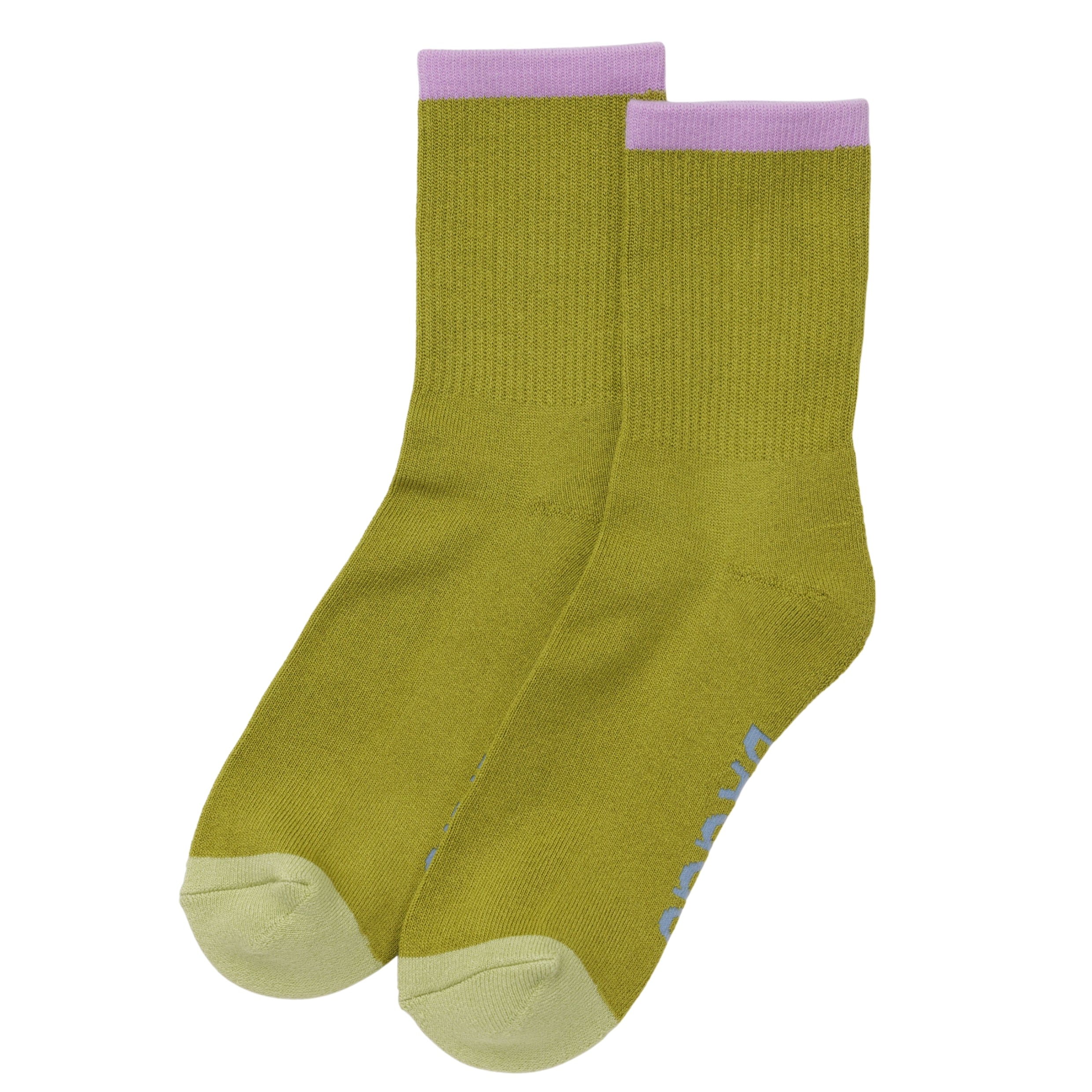 Baggu Ribbed Sock in Olive Mix