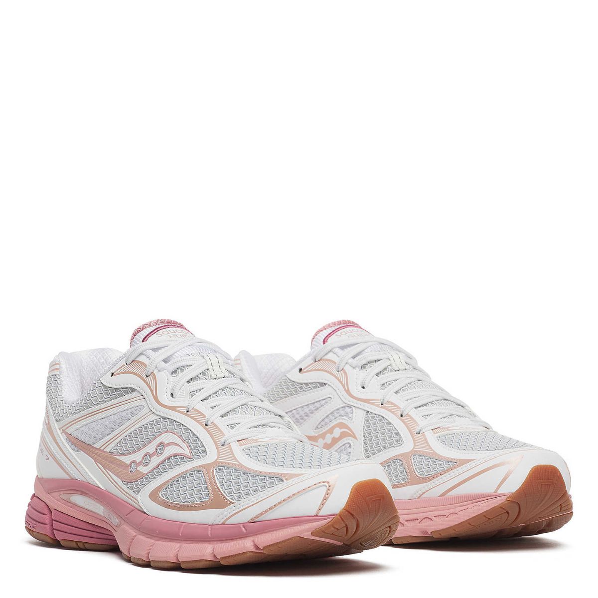 Saucony Women's ProGrid Guide 7 in White/Peach