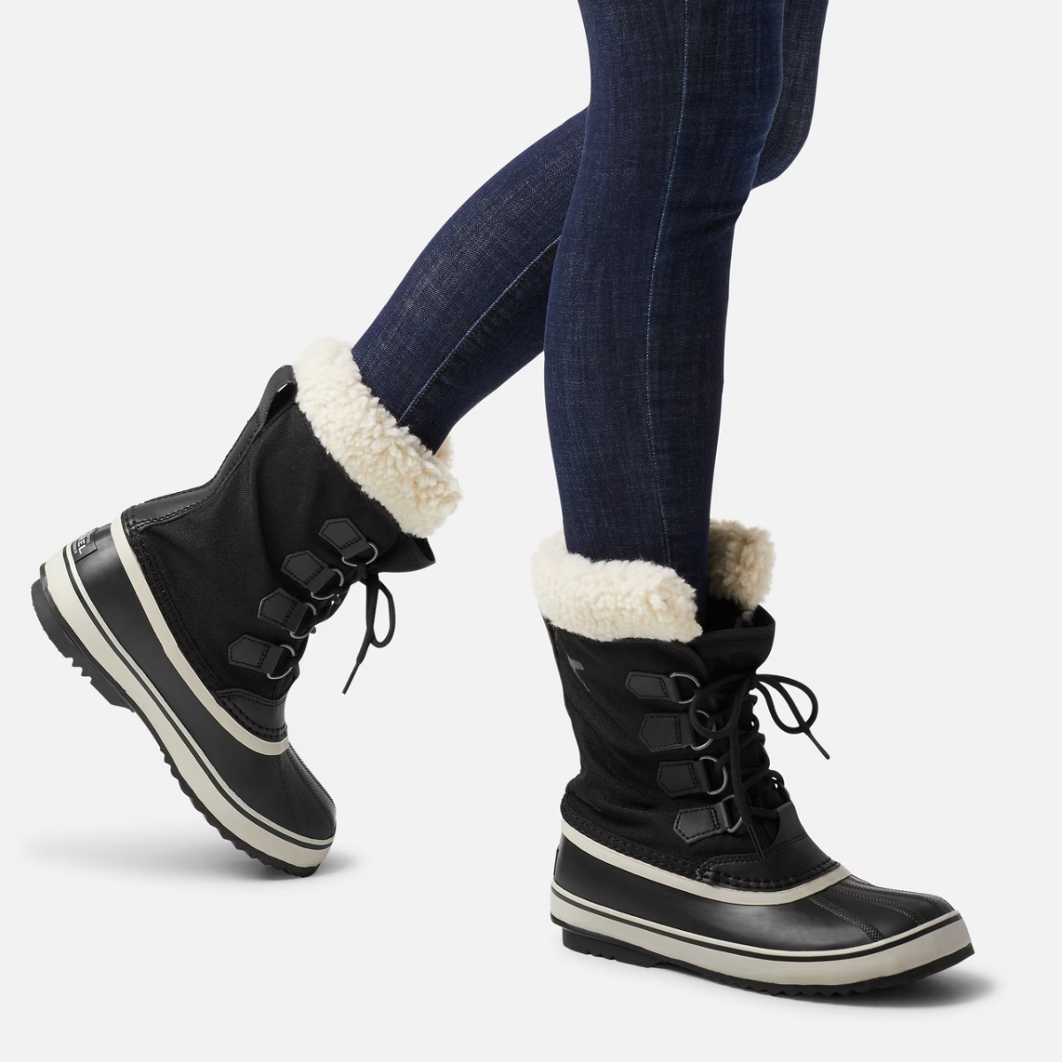 Sorel Women's Winter Carnival Waterproof Boot in Black/Stone