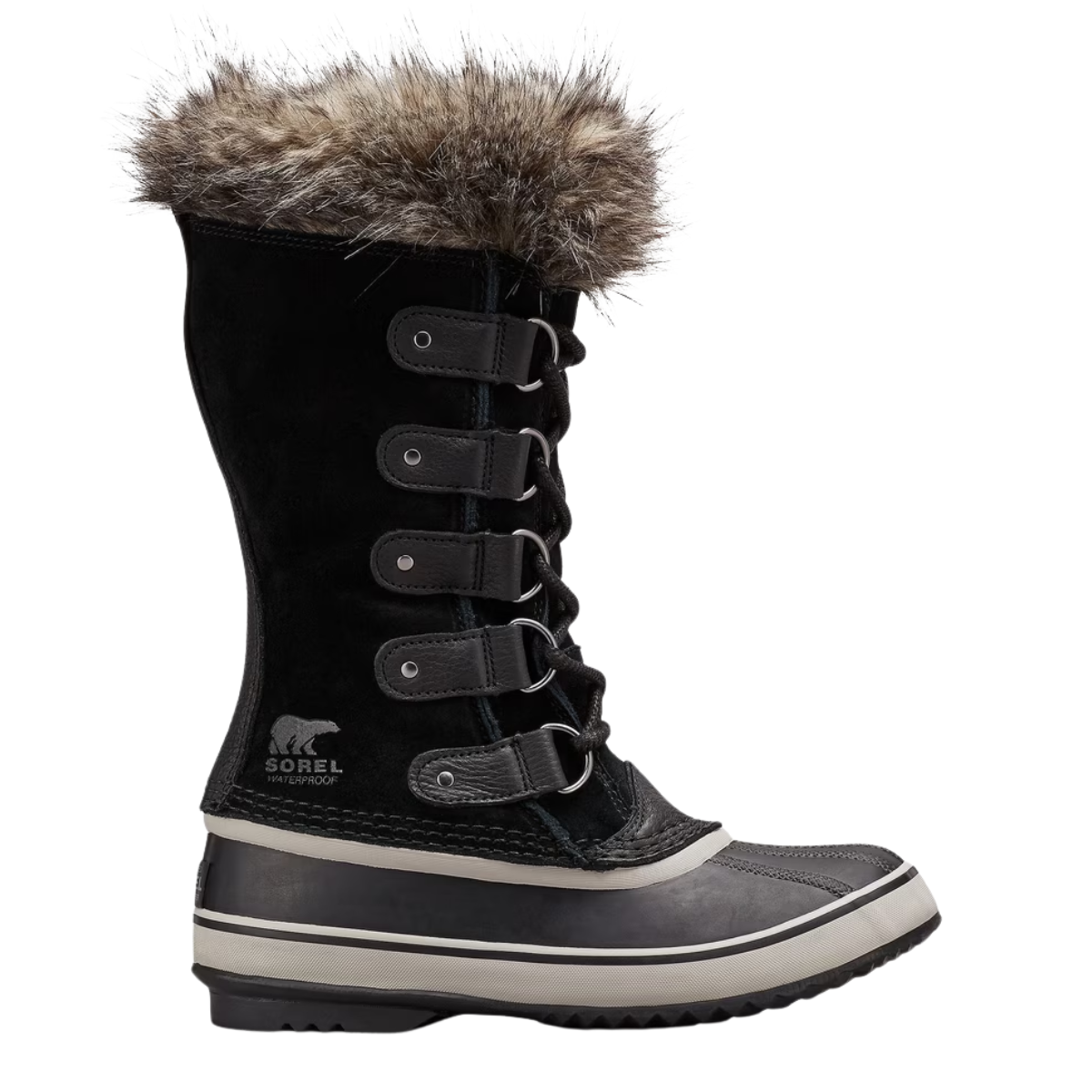 Sorel Women's Joan of Arctic Waterproof Boot in Black/Quarry