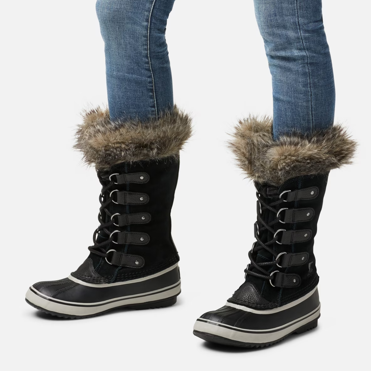 Sorel Women's Joan of Arctic Waterproof Boot in Black/Quarry