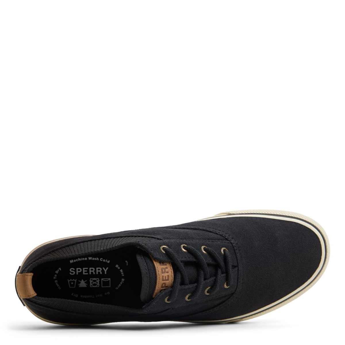 Sperry Men's Striper II Knit Sneaker in Black