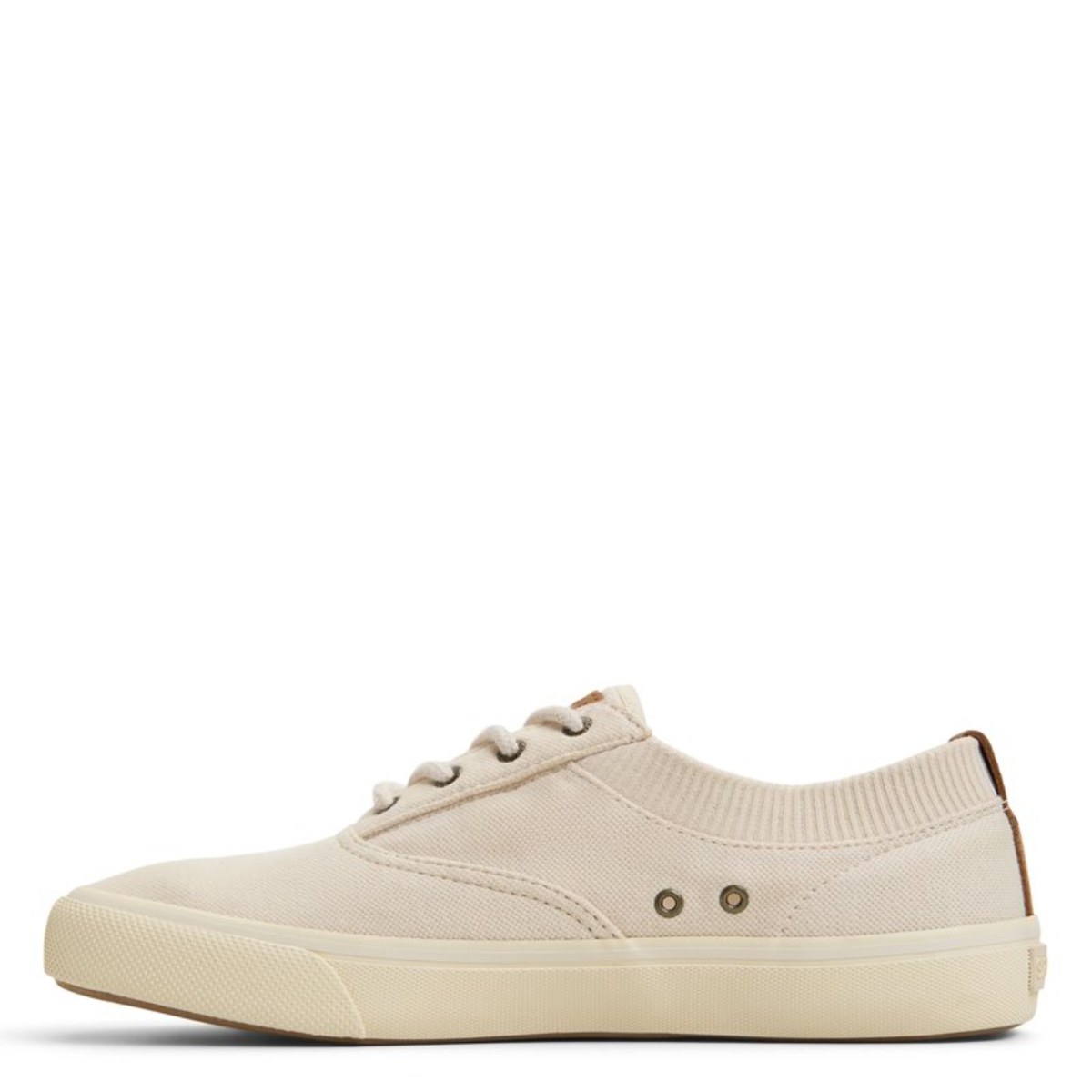 Sperry Men's Striper II Knit Sneaker in Bone
