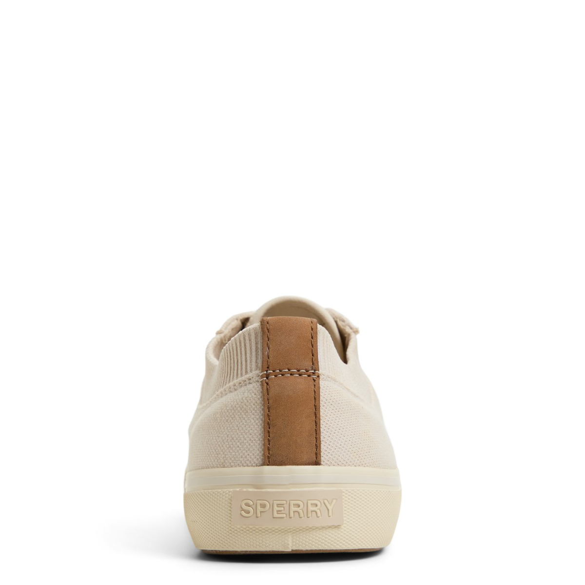 Sperry Men's Striper II Knit Sneaker in Bone