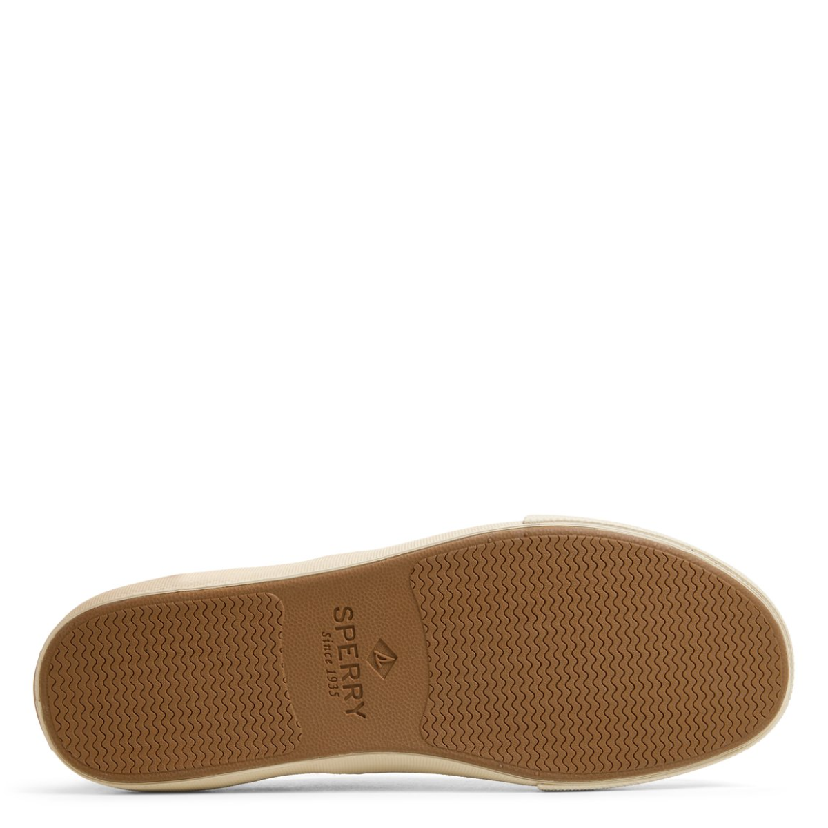 Sperry Men's Striper II Knit Sneaker in Bone