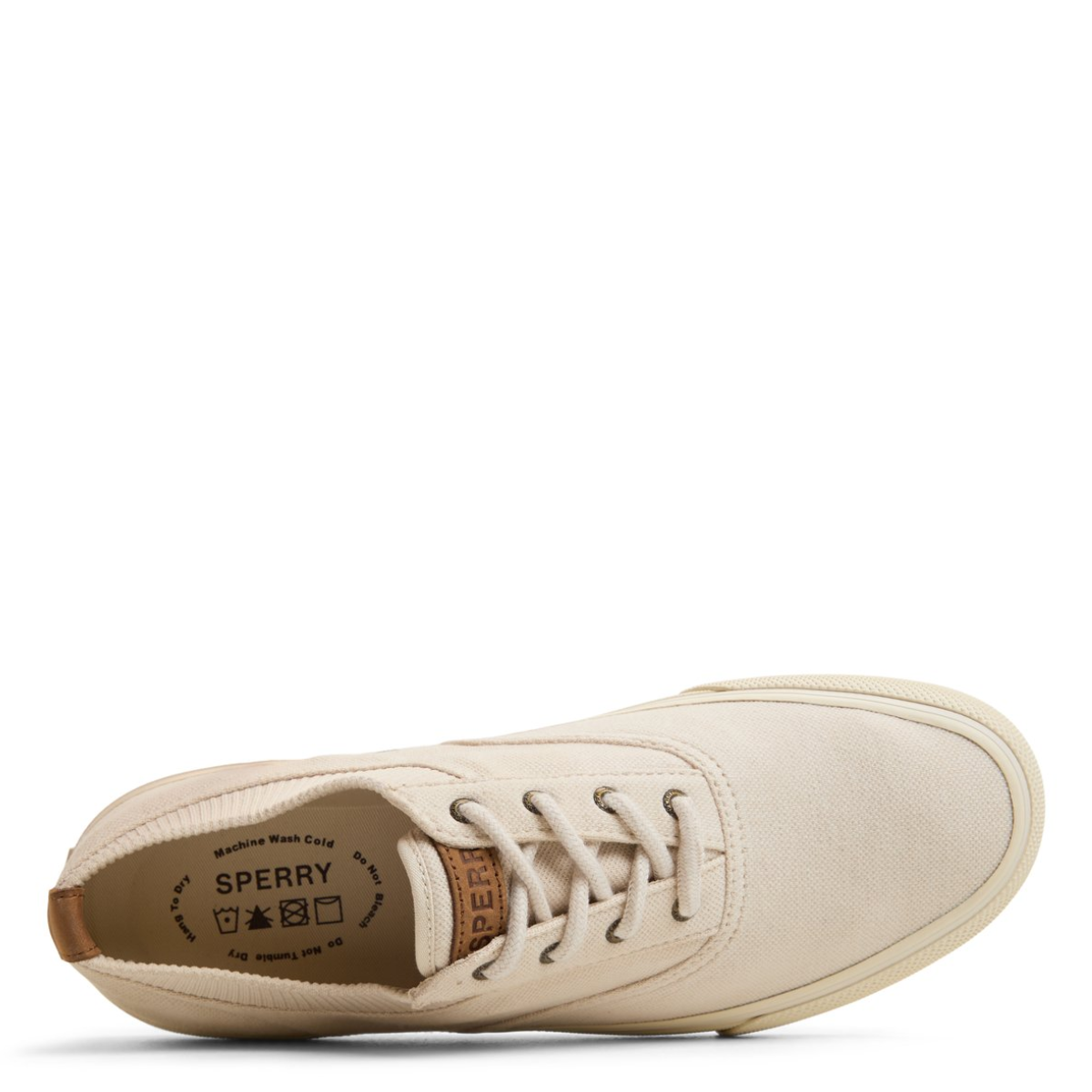 Sperry Men's Striper II Knit Sneaker in Bone
