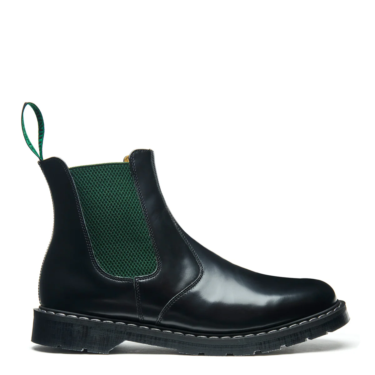Solovair Dealer Boot in Green & Black