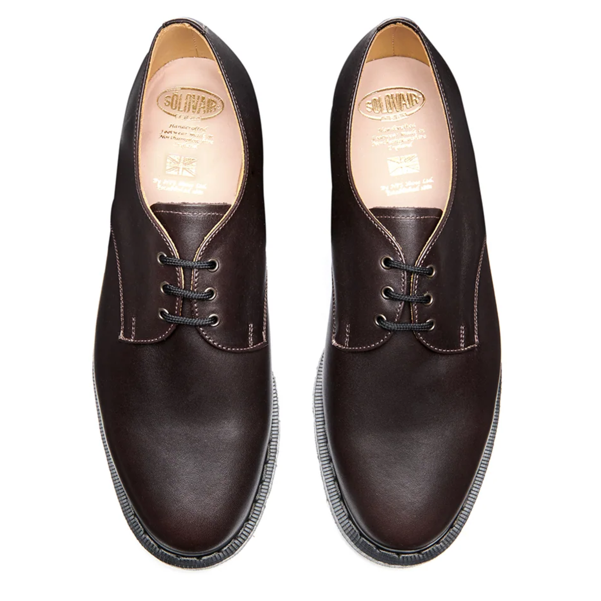 Solovair Gibson Shoe in Brown Greasy