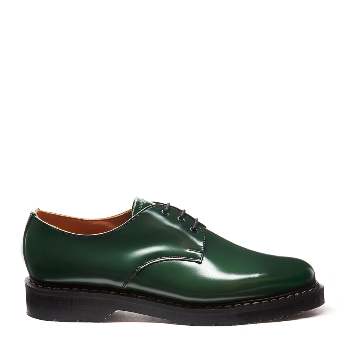 Solovair Gibson Shoe in Green Hi-Shine