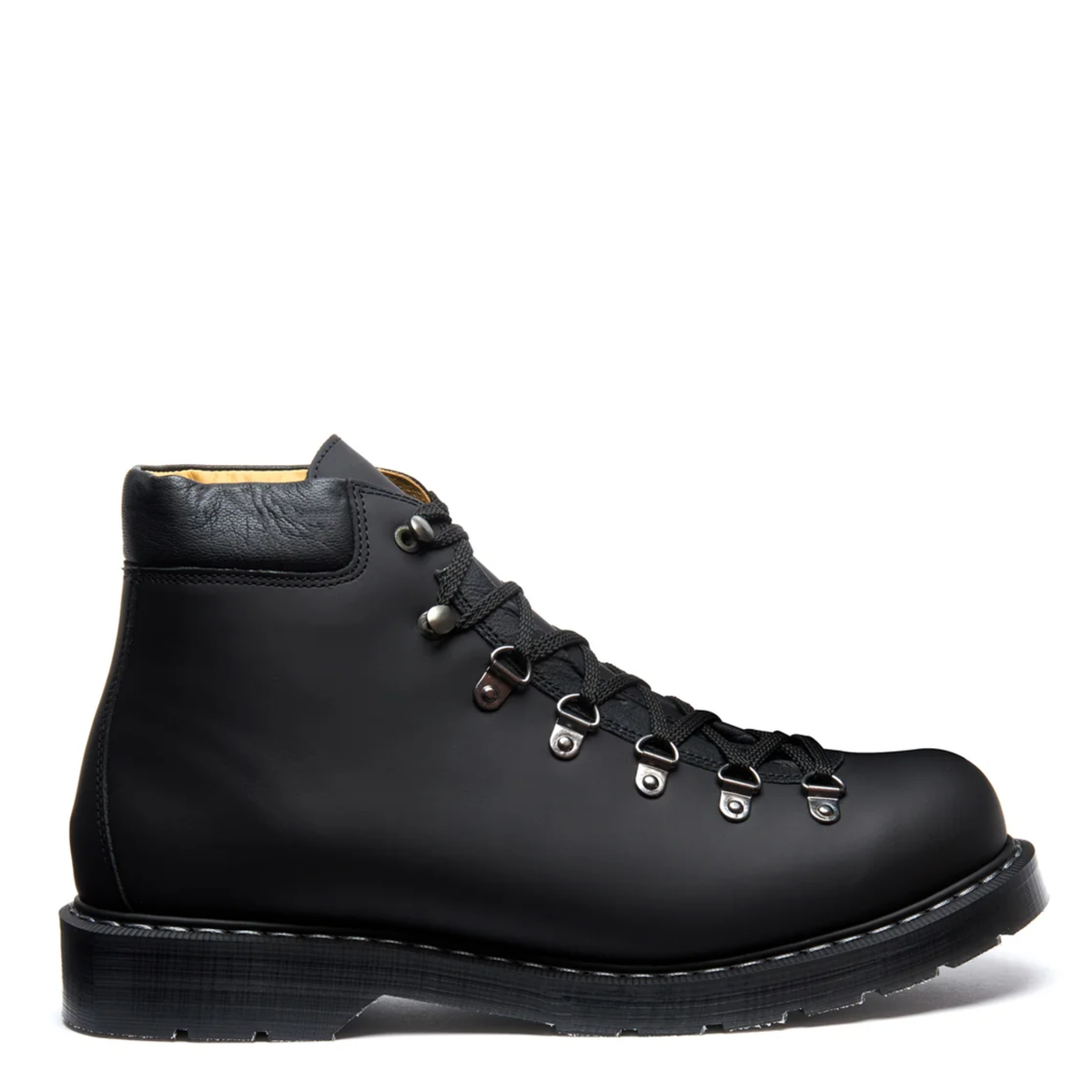 Solovair Urban Hiker in Black Greasy