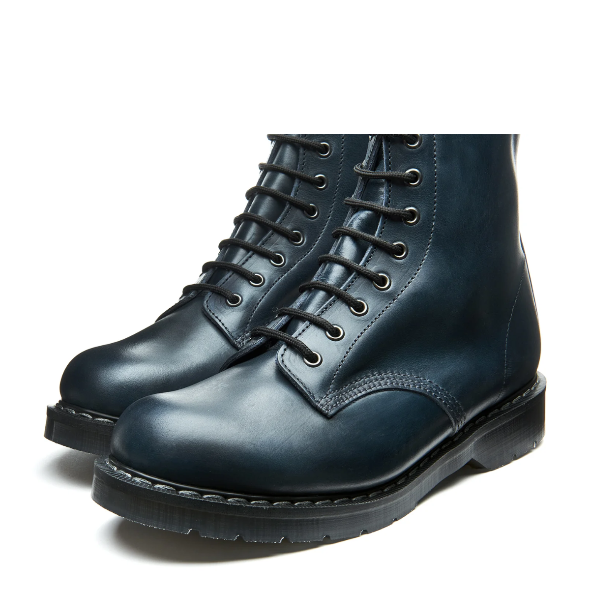 Solovair 8 Eye Derby Boot in Navy Gaucho