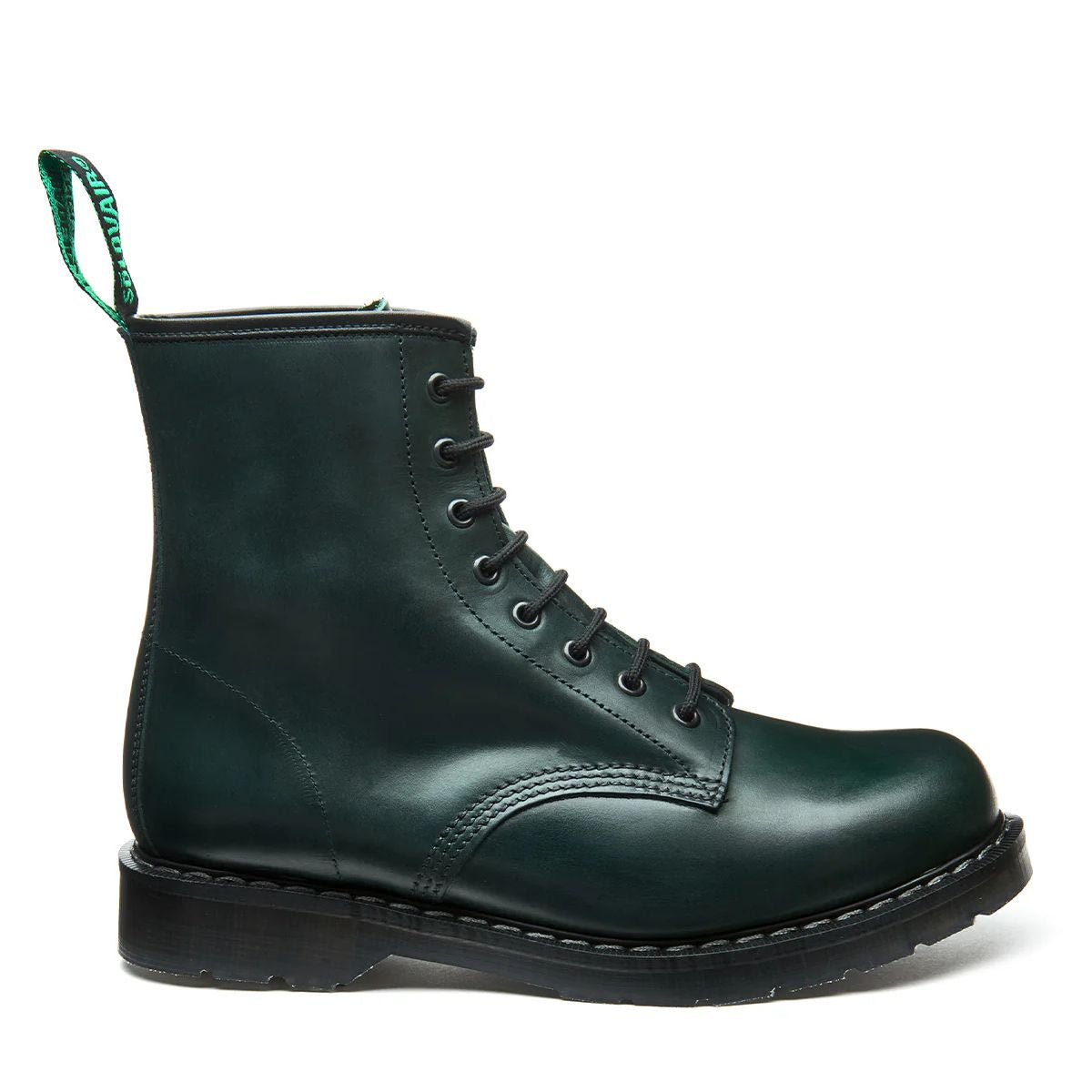 Solovair 8 Eye Derby Boot in Green Gaucho