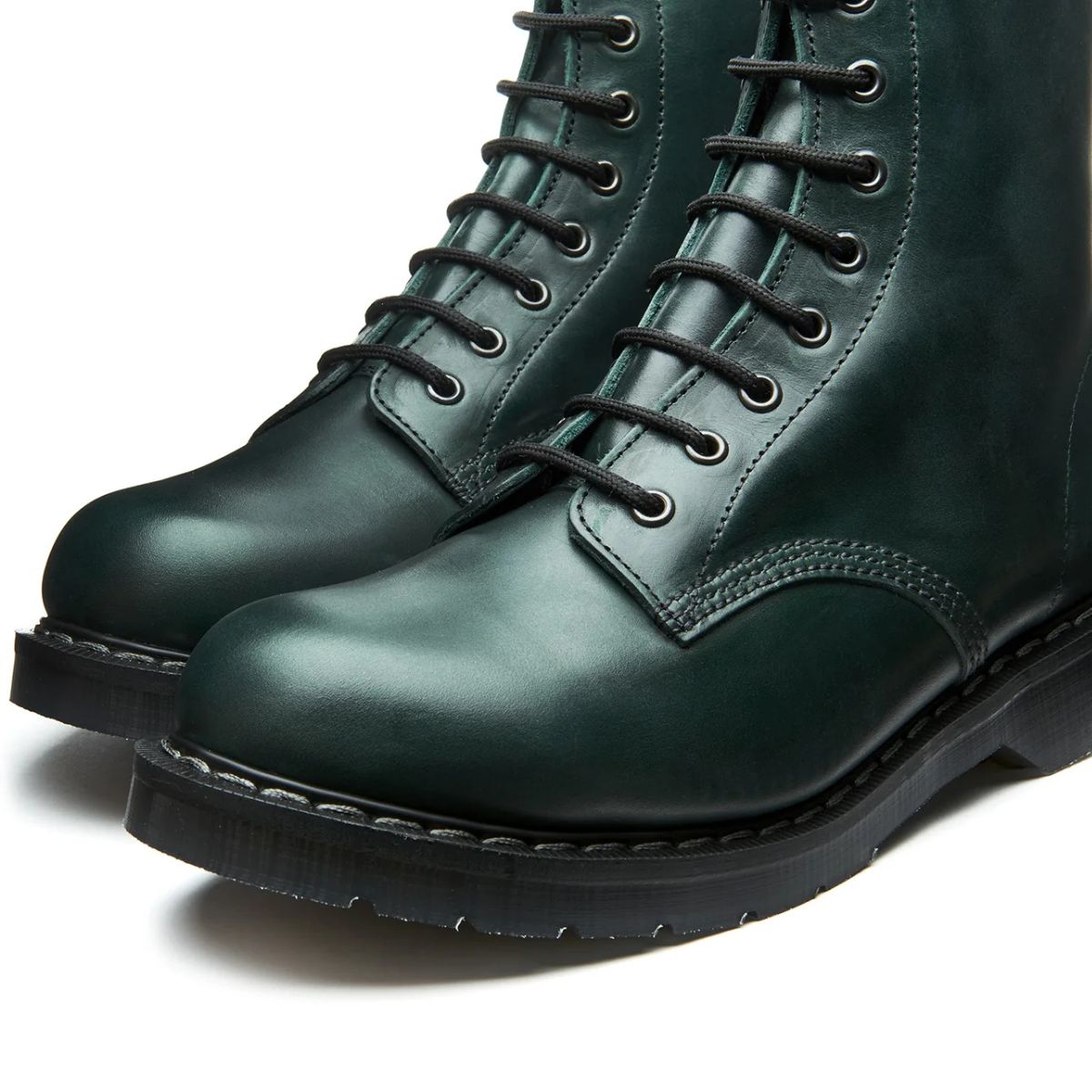 Solovair 8 Eye Derby Boot in Green Gaucho