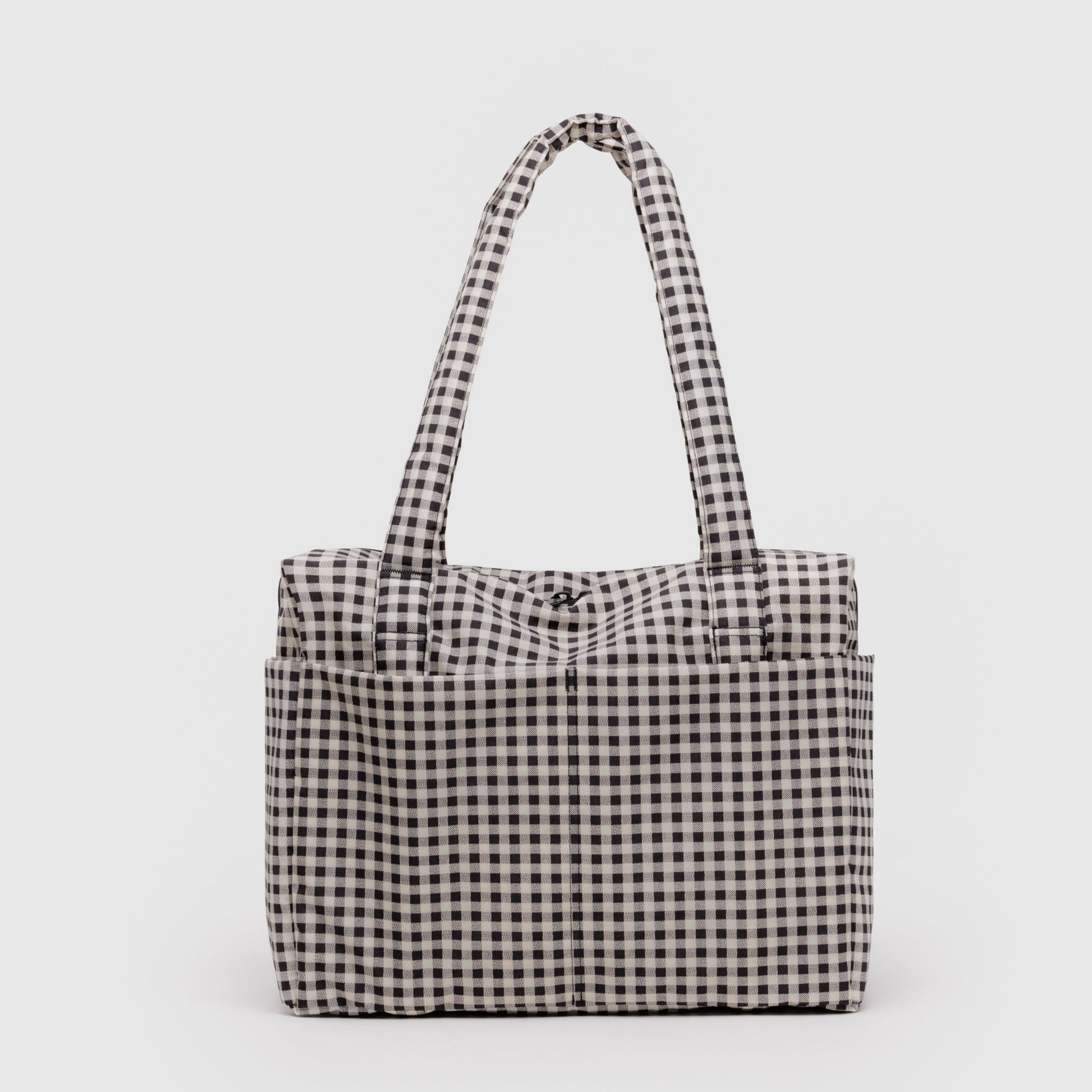Baggu Small Cloud Carry-On in Black & White Gingham
