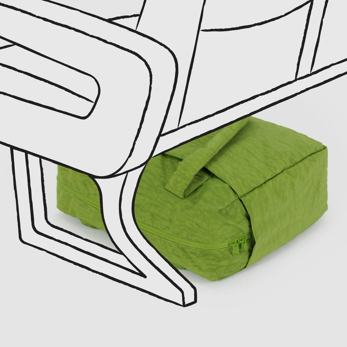 Baggu Small Cloud Carry-On in Green Juice
