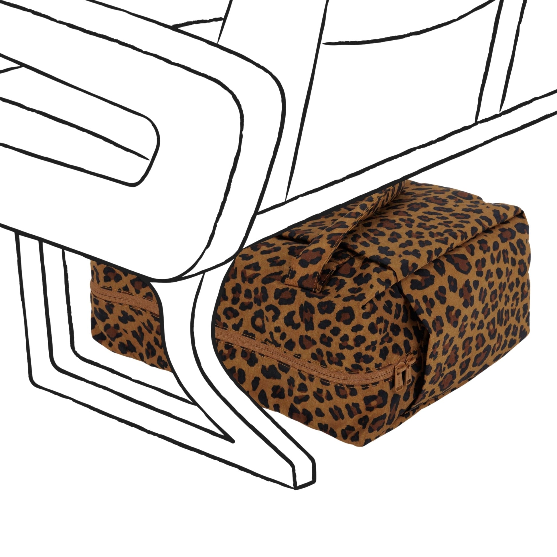 Baggu Small Cloud Carry-On in Leopard