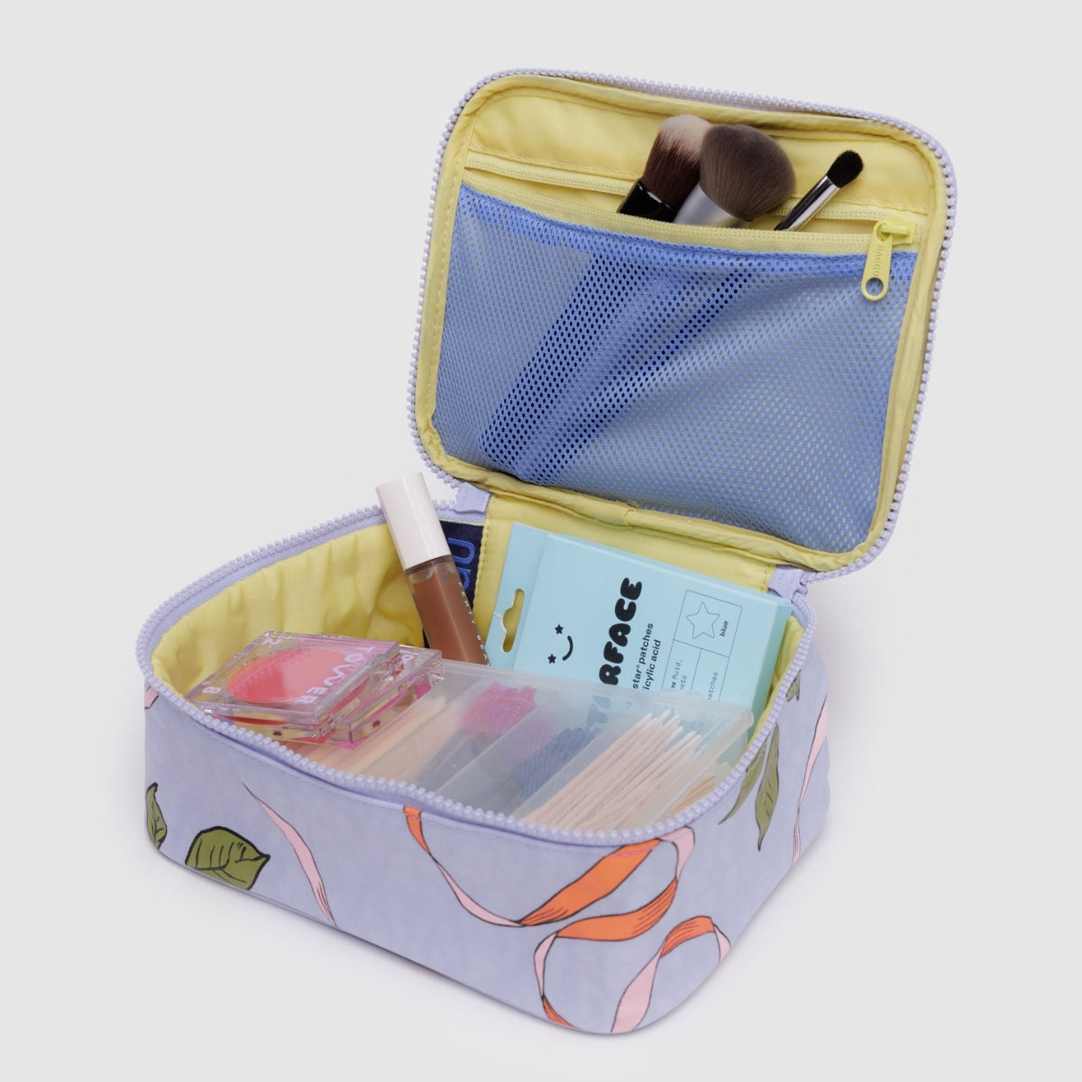Baggu Small Cosmetic Case in Apricots & Ribbons