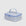 Baggu Small Cosmetic Case in Light Blue Gingham