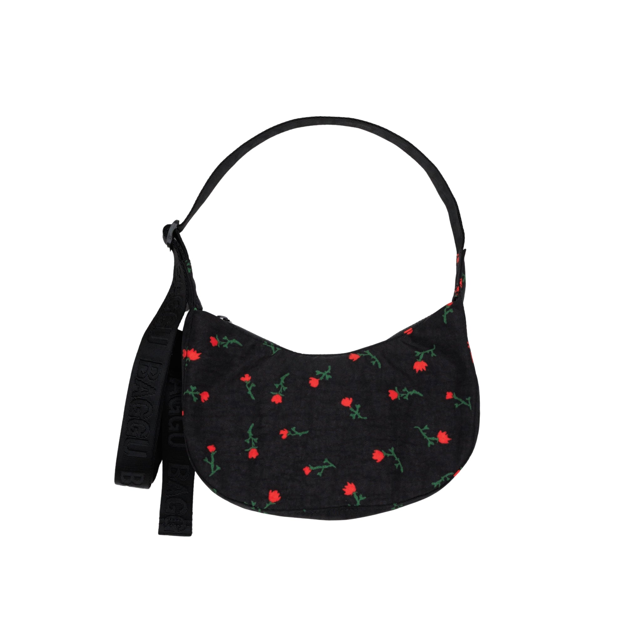 Baggu Small Nylon Crescent Bag in Painted Wildflower