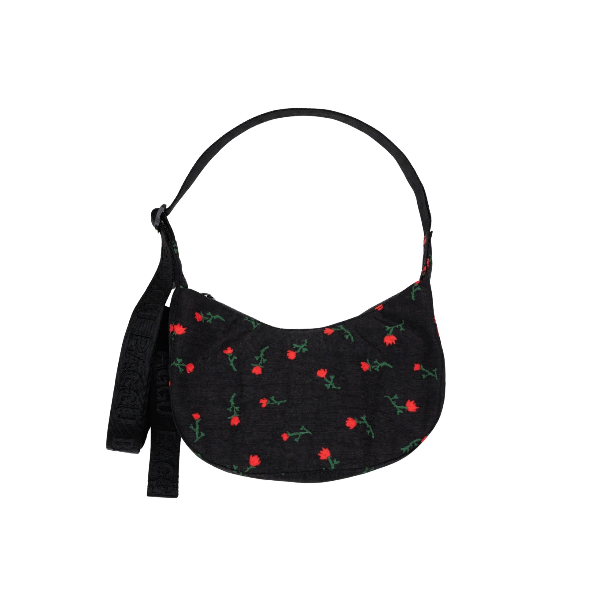Baggu Small Nylon Crescent Bag in Painted Wildflower