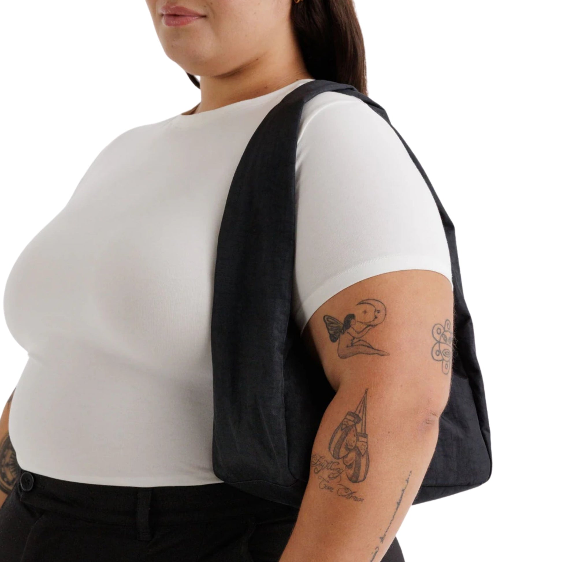 Baggu Small Nylon Meringue Bag in Black