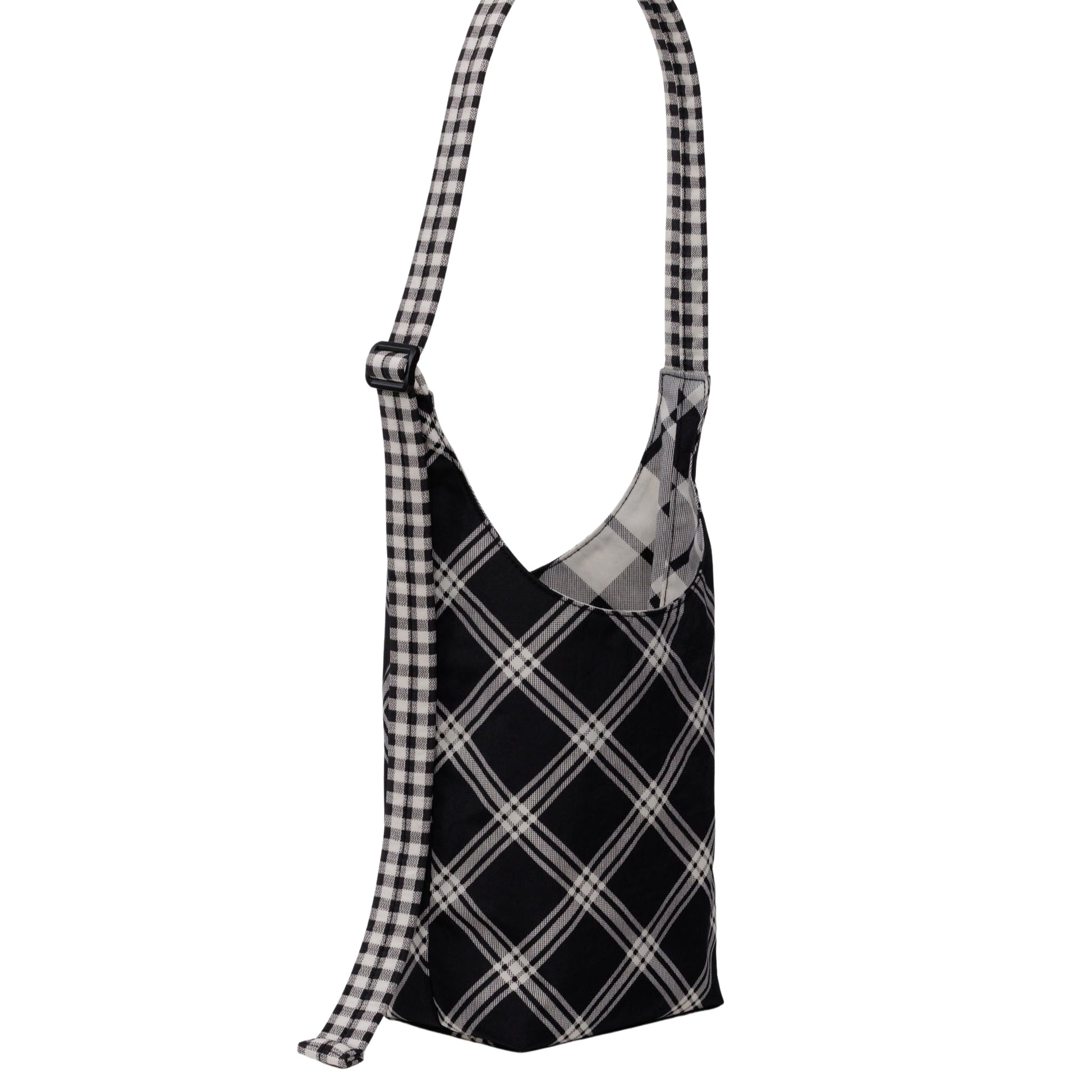 Baggu Small Nylon Sling in Mixed Plaid