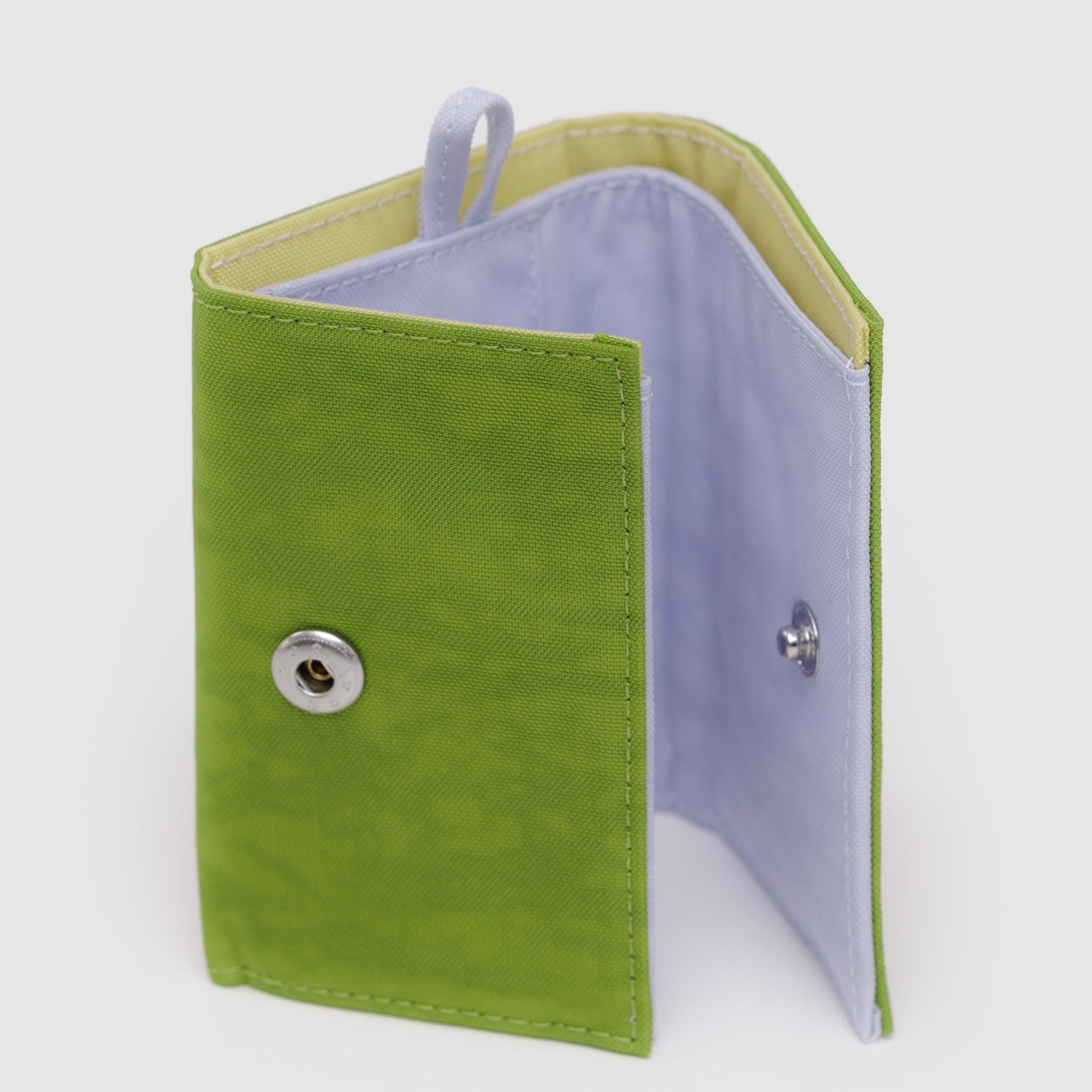 Baggu Snap Wallet in Green Juice Mix