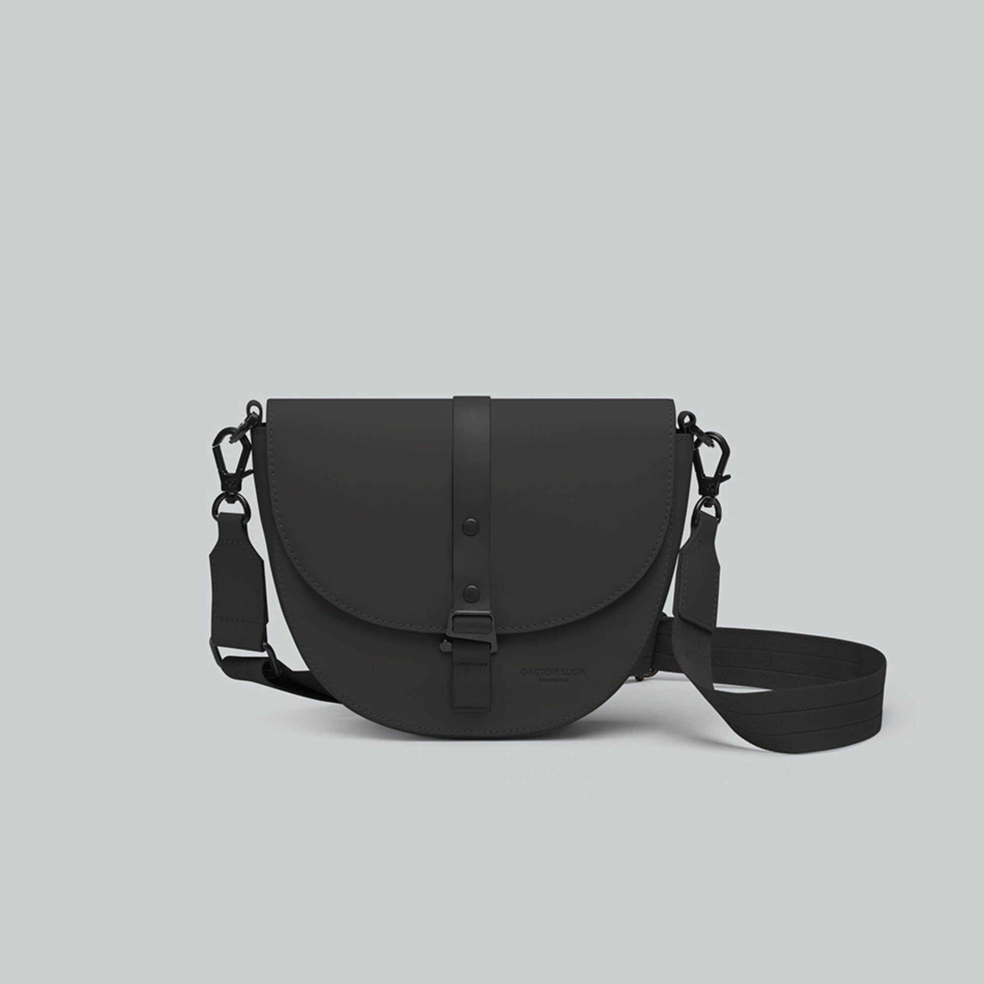 Gaston Luga Spläsh Moon Crossbody in Black