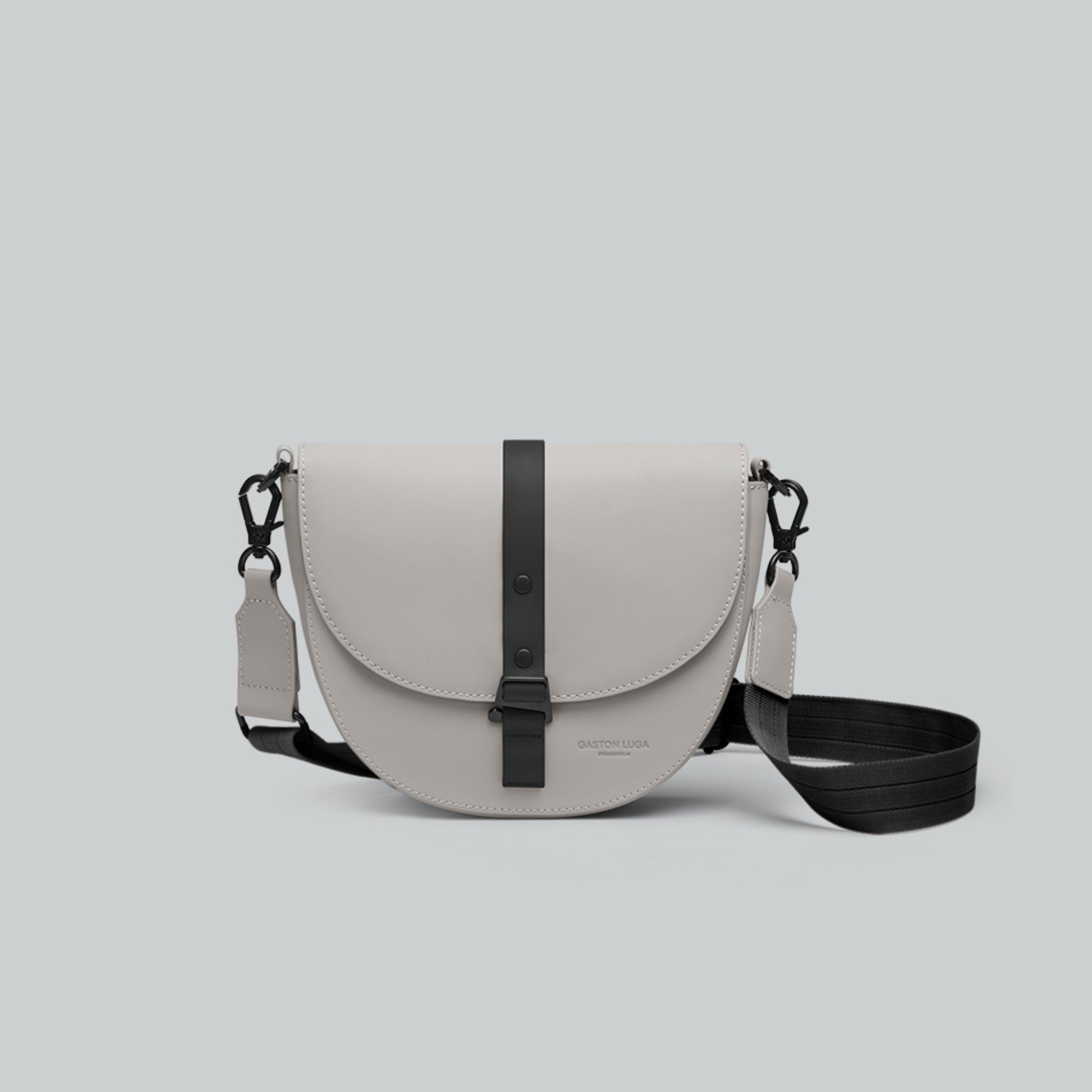 Gaston Luga Spläsh Moon Crossbody in Taupe