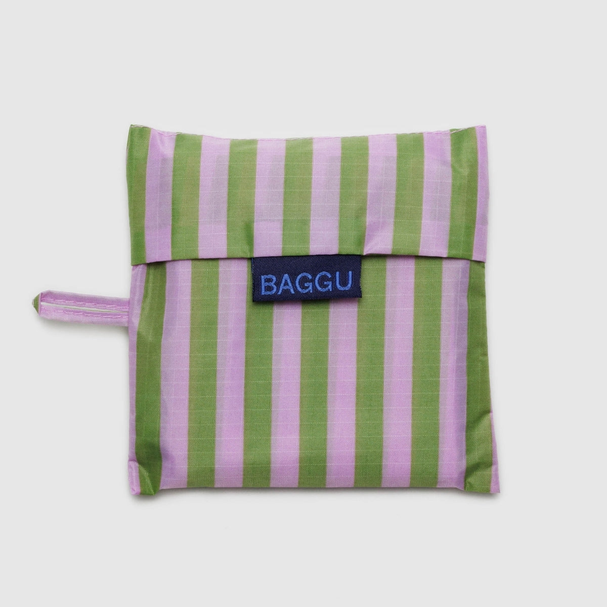 Baggu Standard Bag in Avocado Candy Stripe