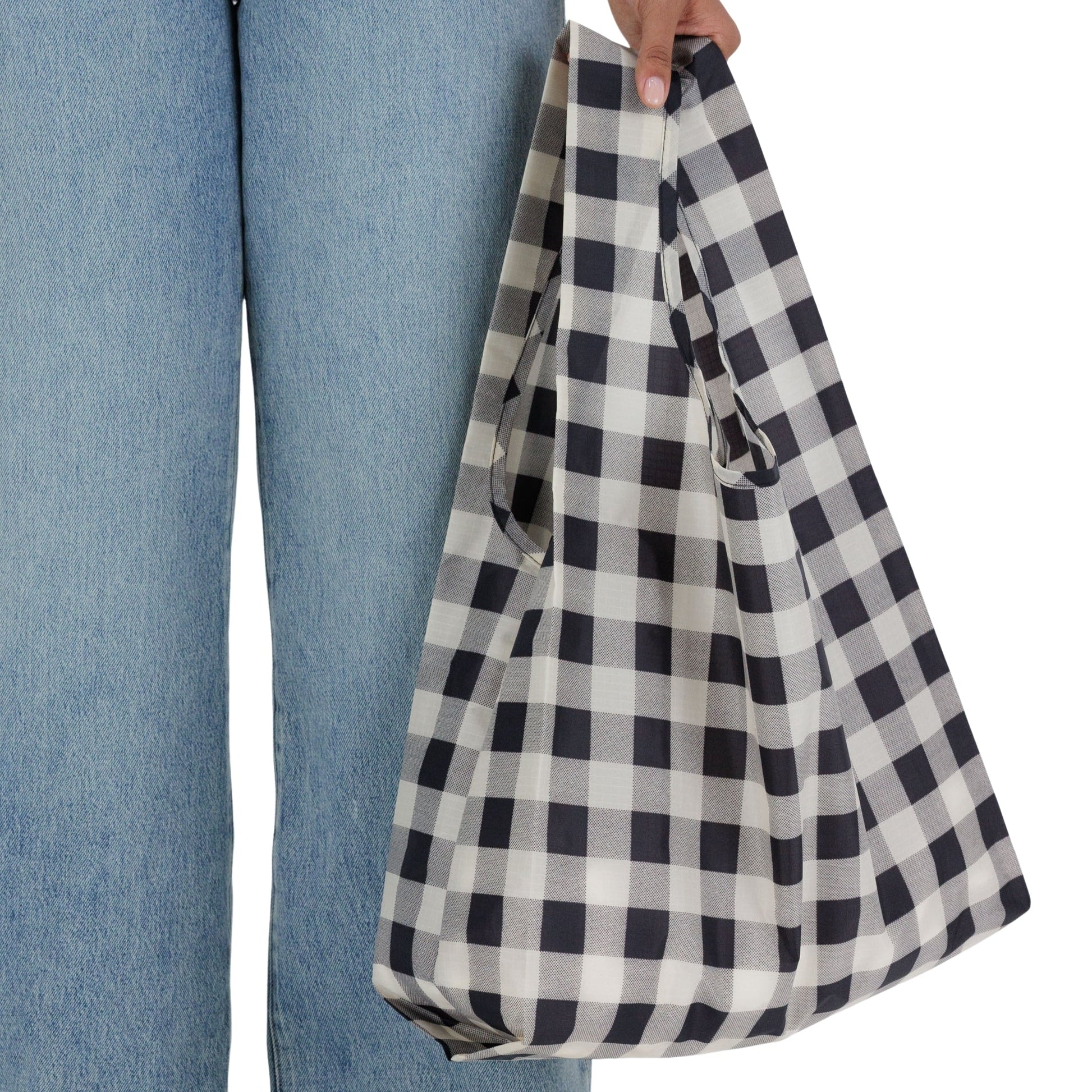 Baggu Standard Bag in Black & White Big Check