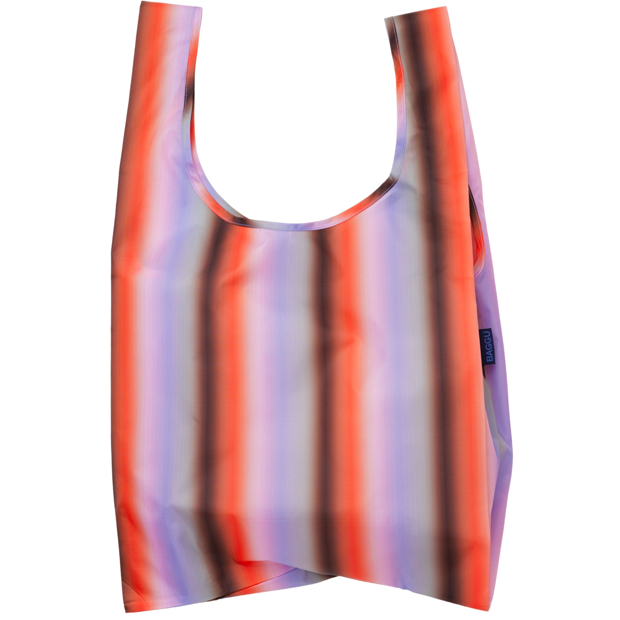 Baggu Standard Bag in Gradient Stripe Poppy & Lilac