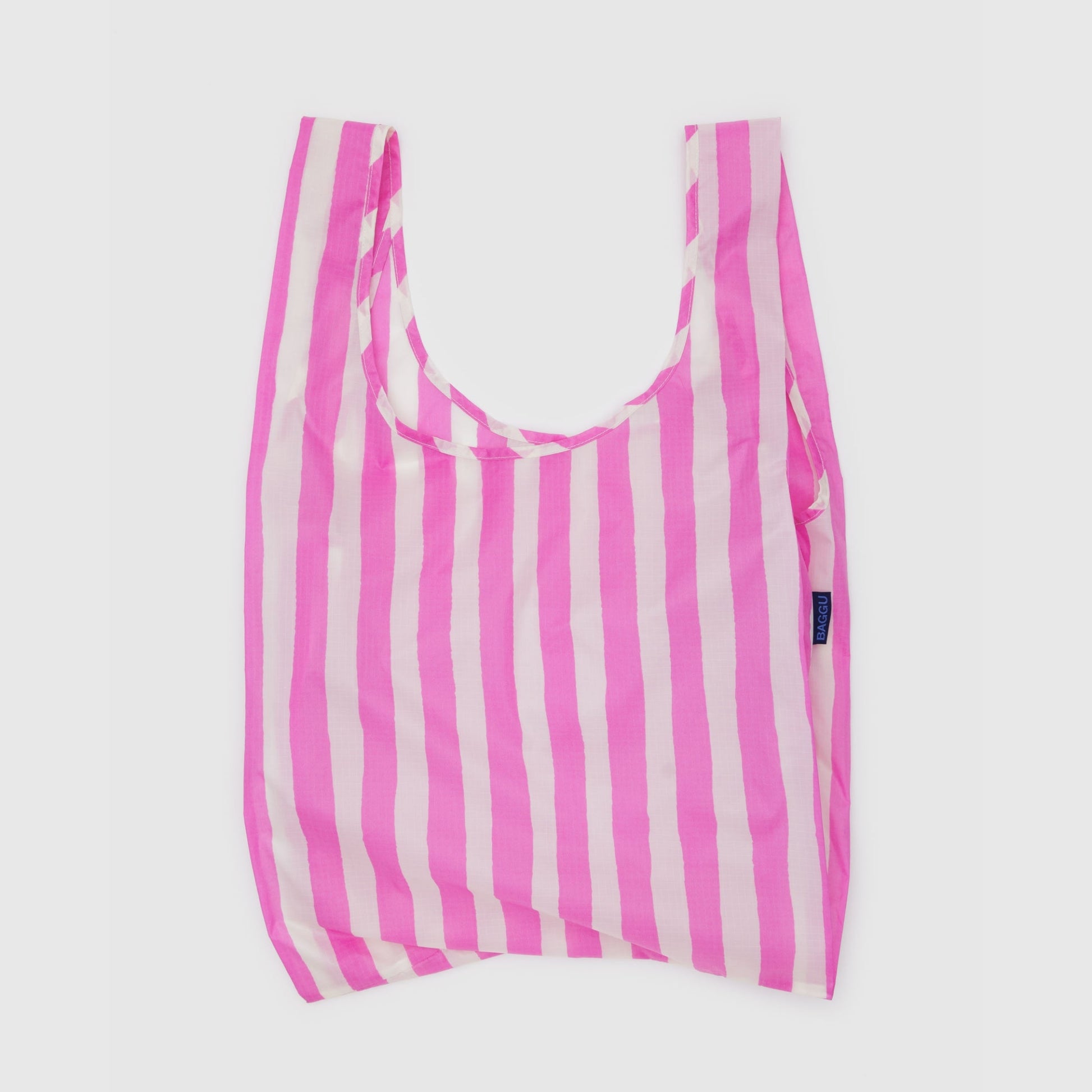 Baggu Standard Bag in Pink Painted Stripe