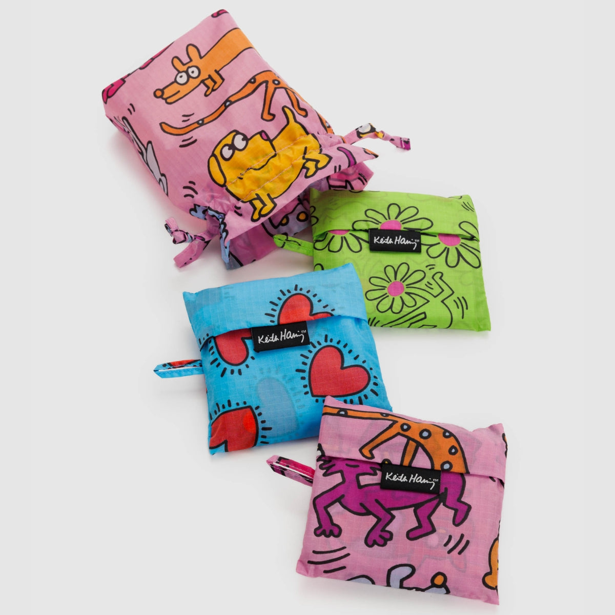 Baggu Standard Baggu Set of 3 in Keith Haring