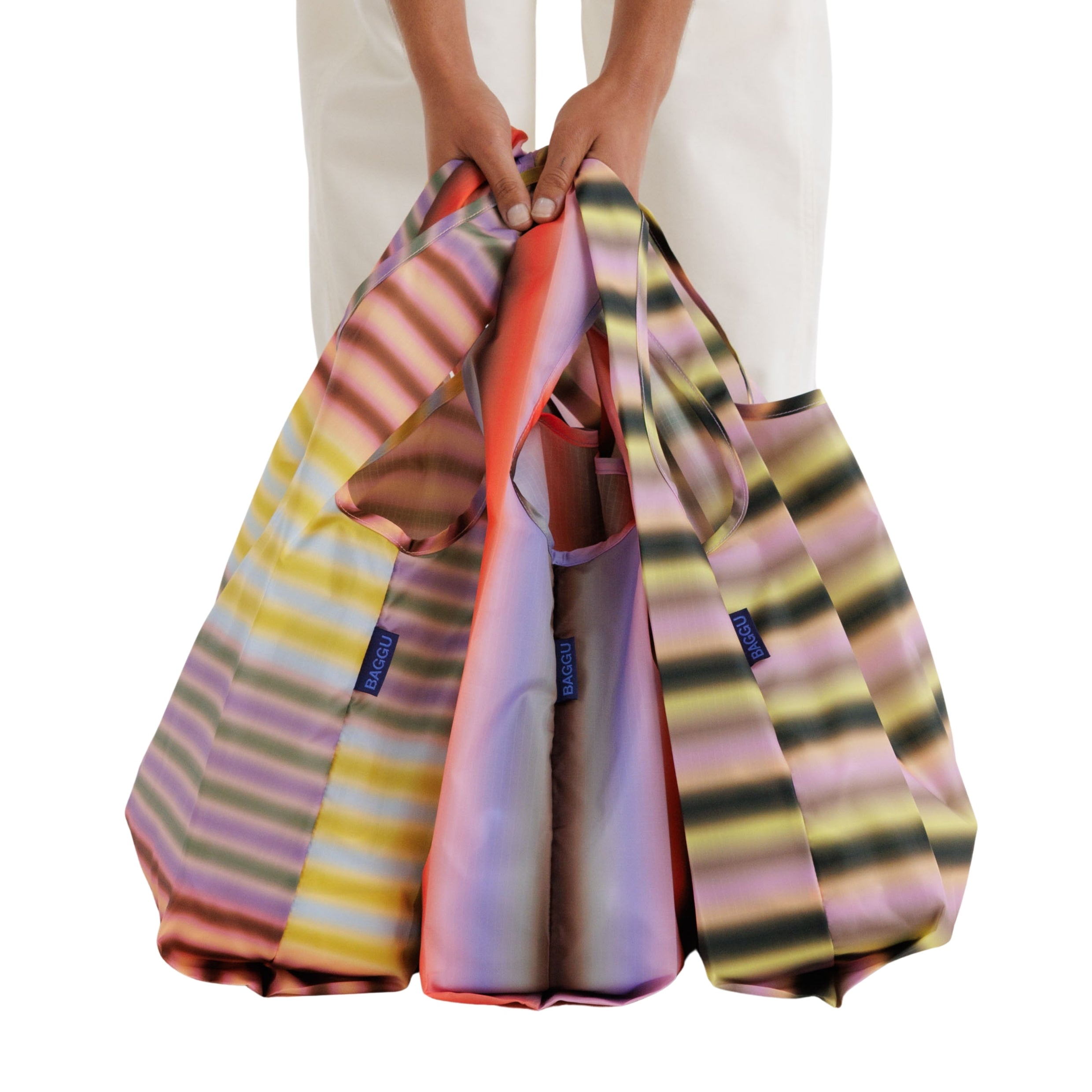 Baggu Standard Baggu Set of 3 in Gradient Stripes