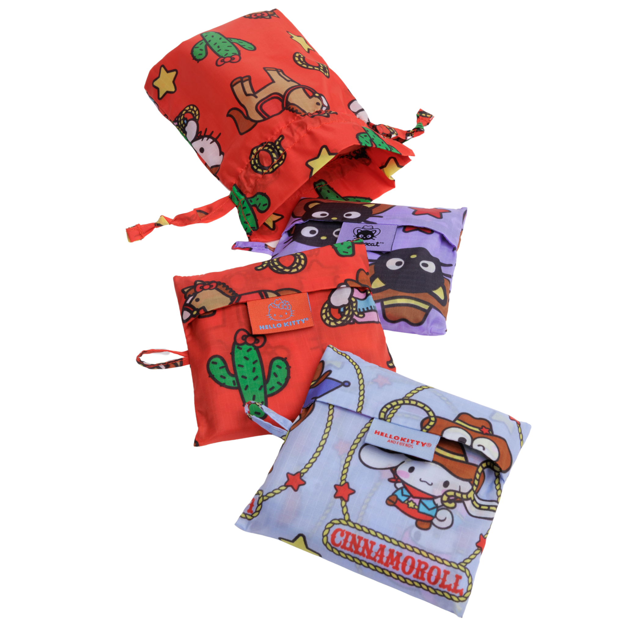 Baggu Standard Baggu Set of 3 in Hello Kitty & Friends Western