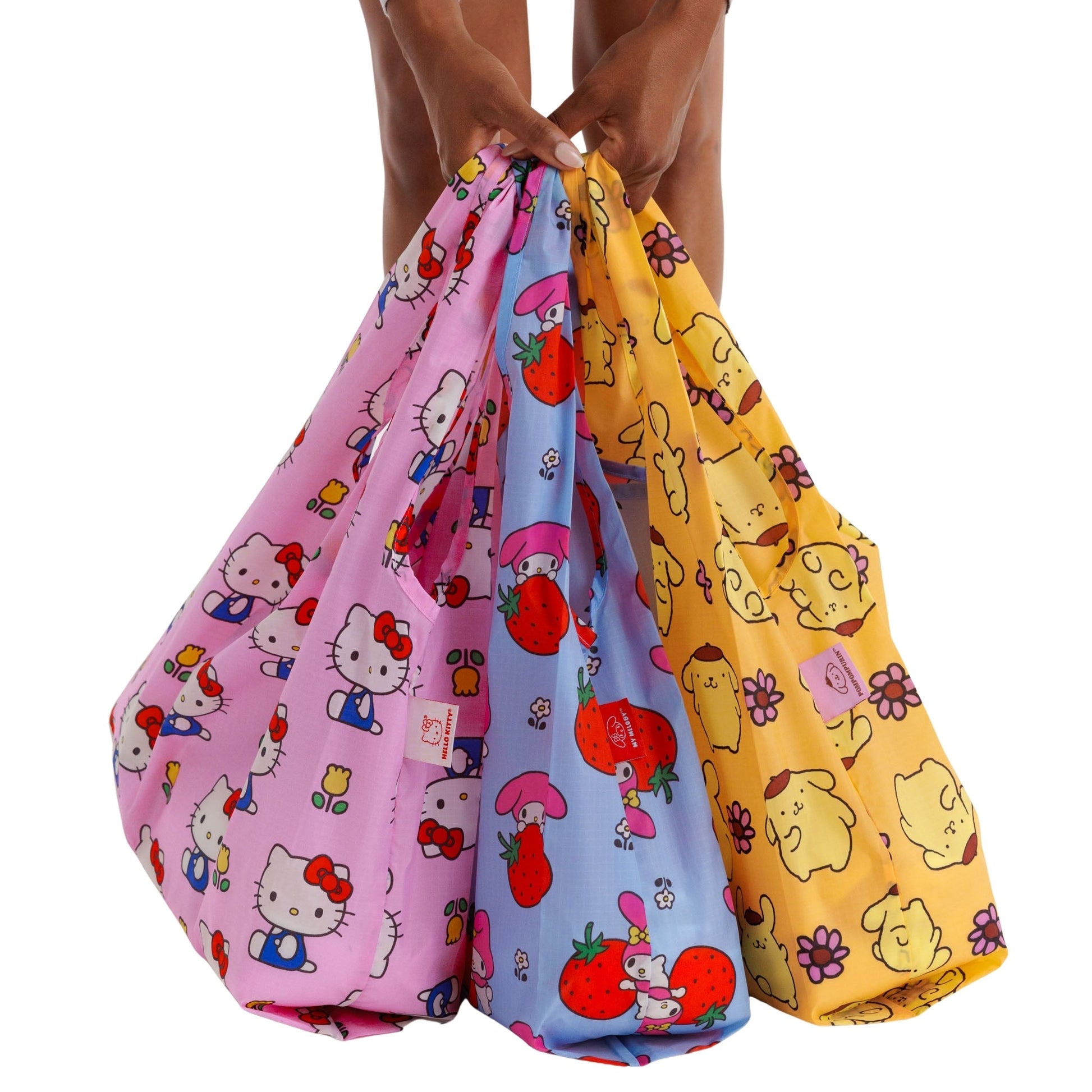 Baggu Standard Baggu Set of 3 in Hello Kitty and Friends Florals