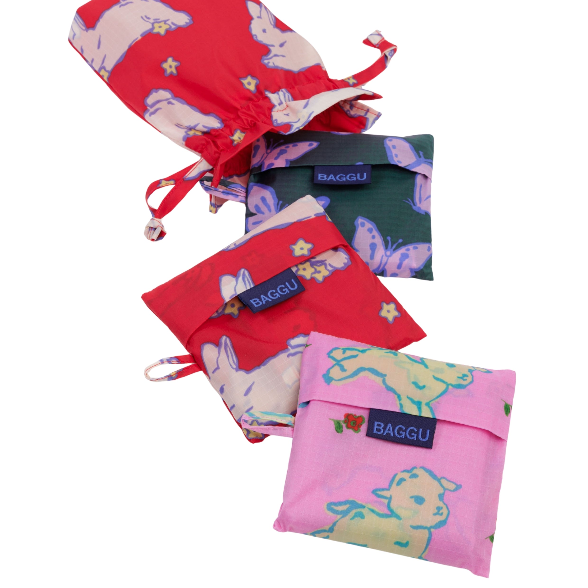 Baggu Standard Baggu Set of 3 in Spring Animals