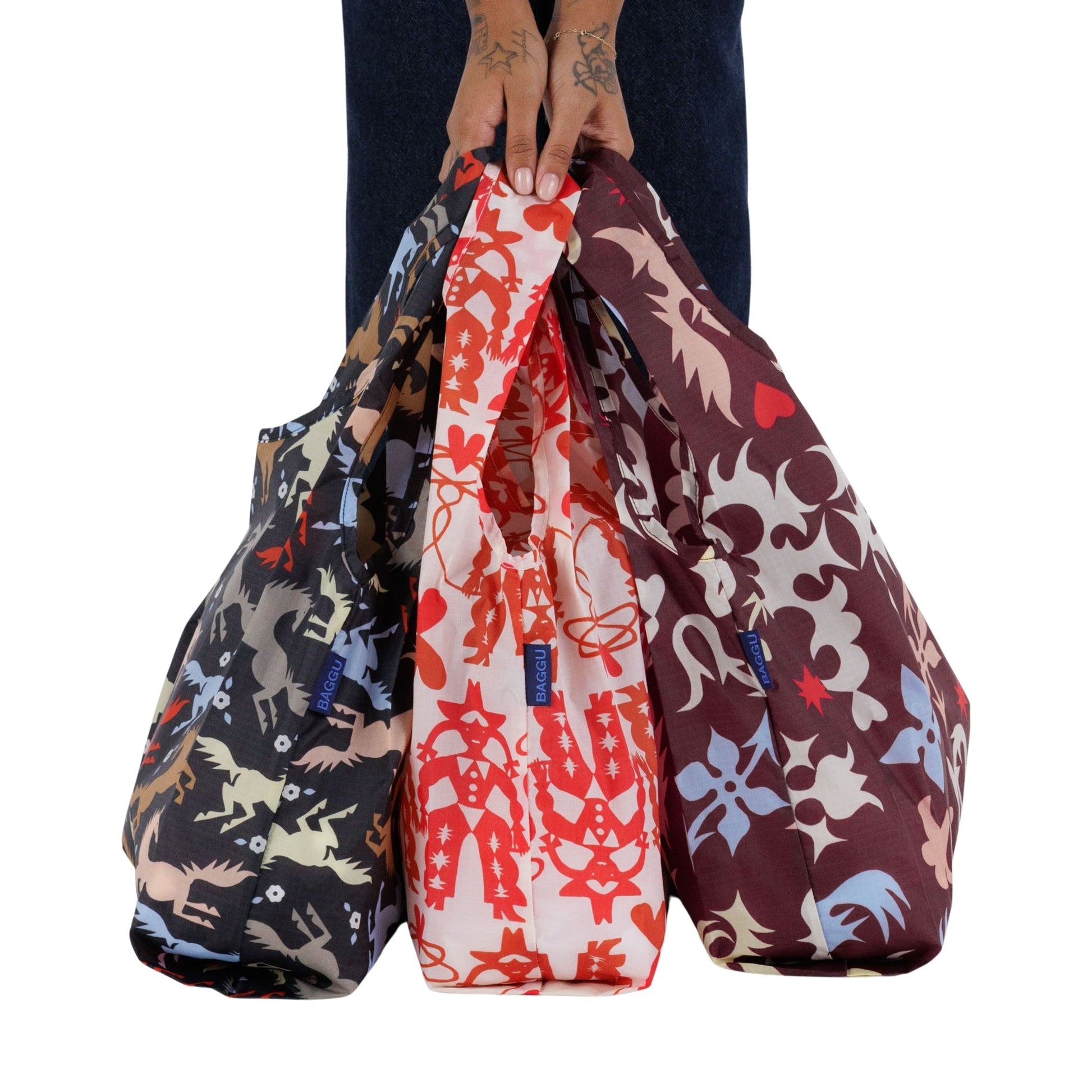 Baggu Standard Baggu Set of 3 in Western Cut Outs