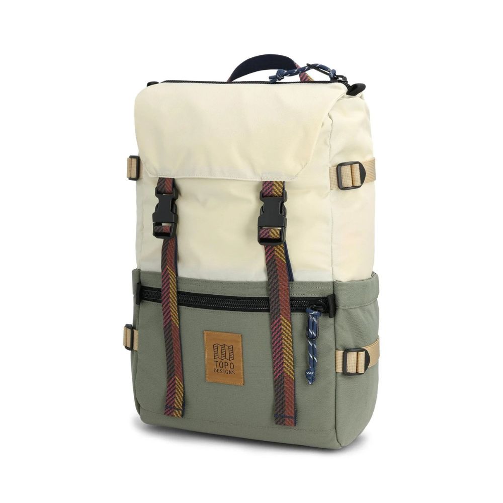 Topo Designs Rover Pack Classic in Bone White/Beetle