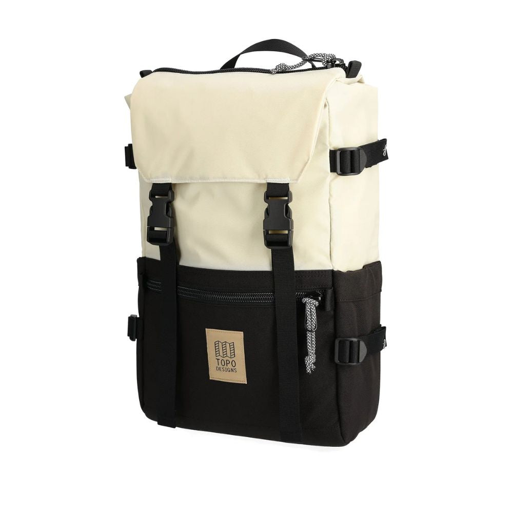 Topo Designs Rover Pack Classic in Bone White/Black