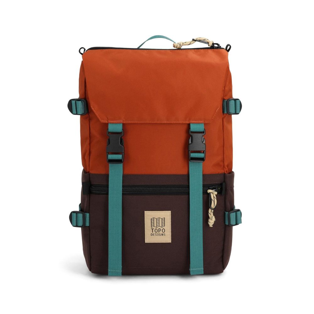 Topo Designs Rover Pack Classic in Clay/Chocolate