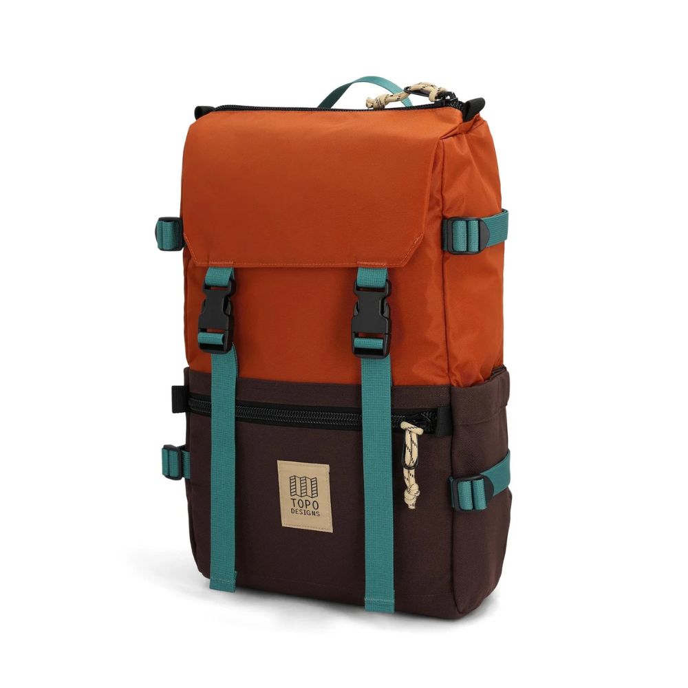 Topo Designs Rover Pack Classic in Clay/Chocolate