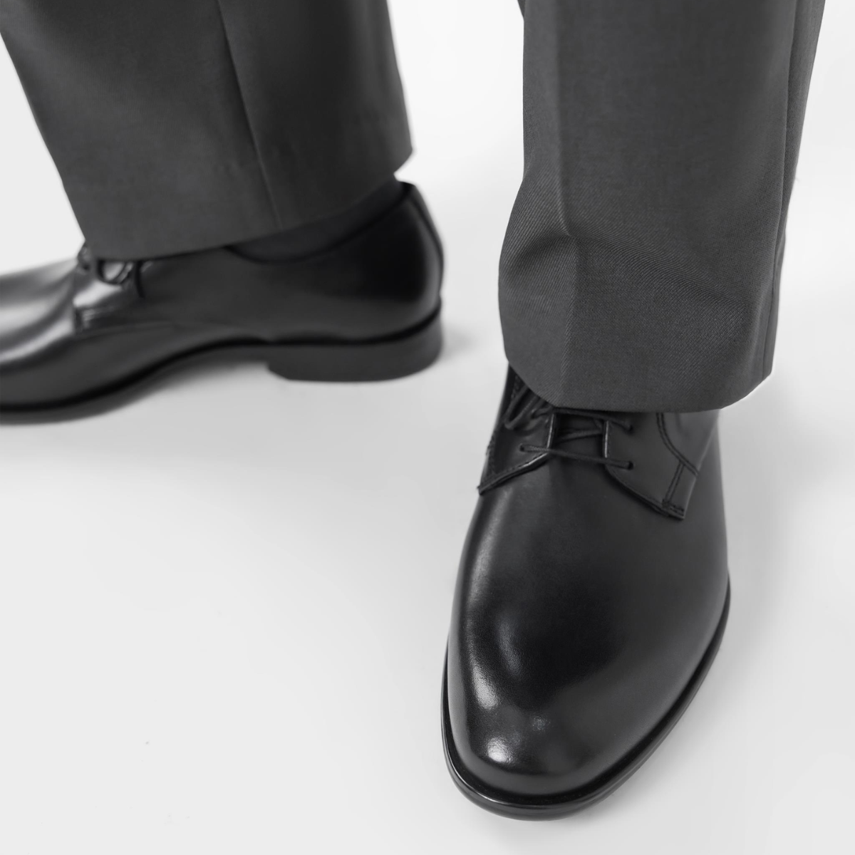 Vagabond Men's Harvey Shoes in Black Leather